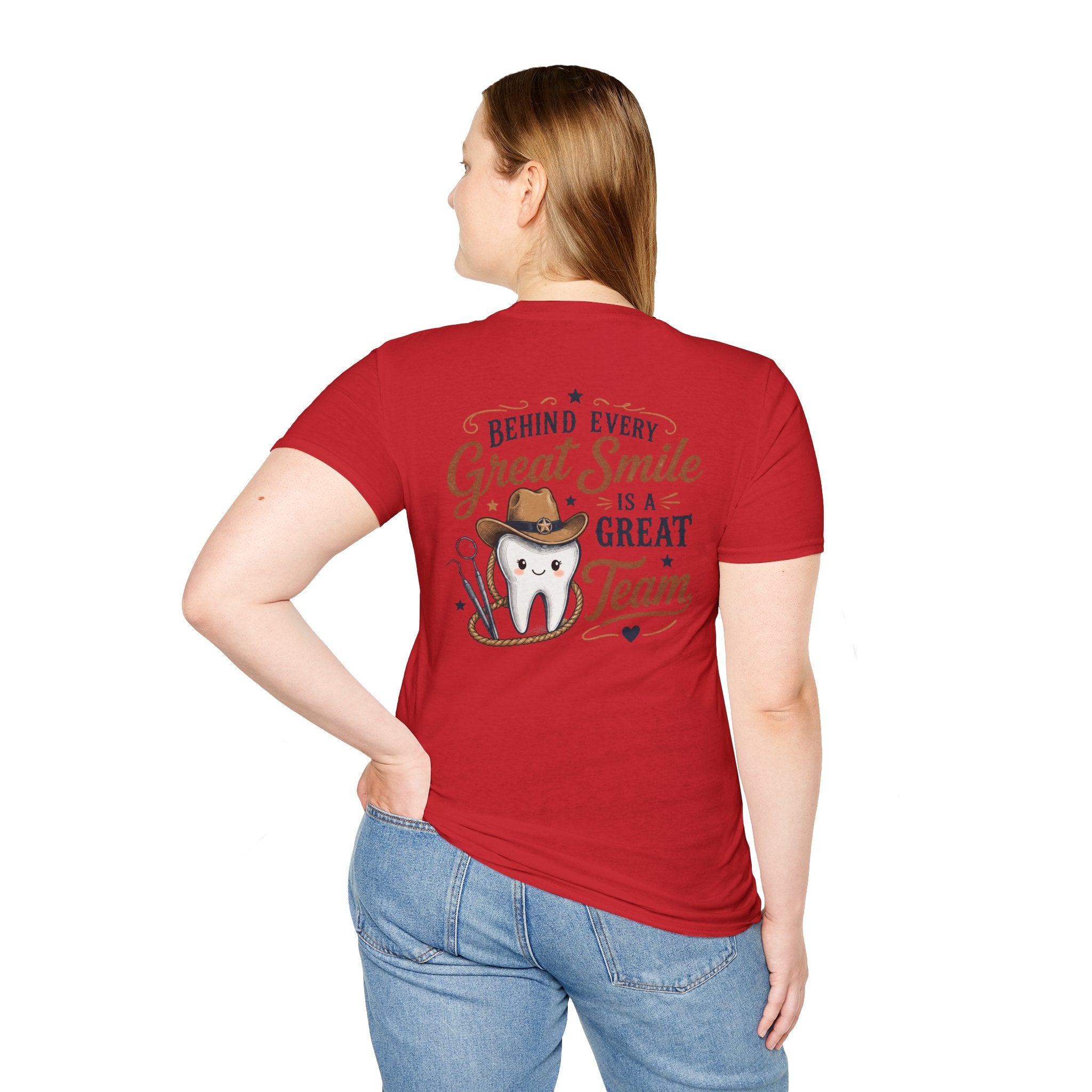 Cowboy Tooth Tee — Cute Western Dental Graphic T-Shirt