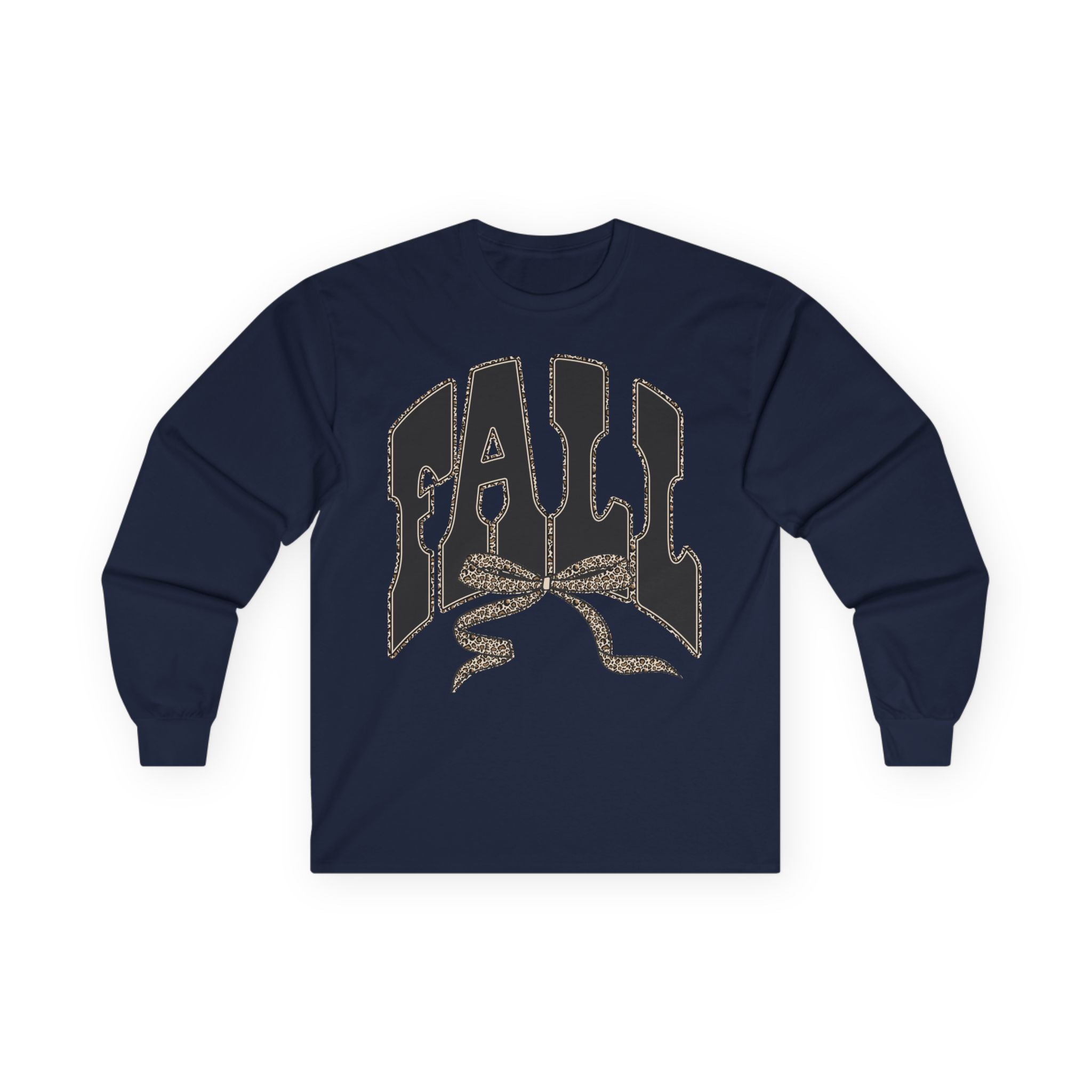 Fall Graphic Long Sleeve Tee — "FALL" Arch Design