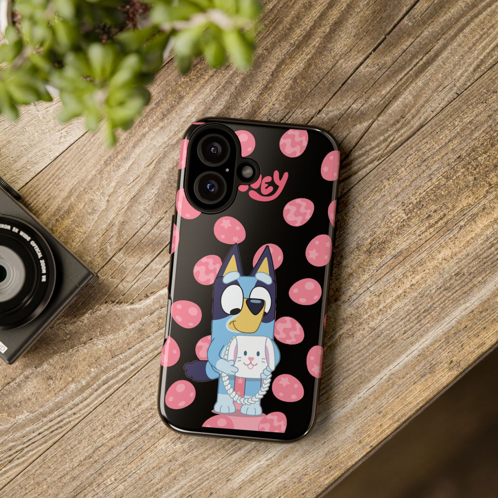 Bluey Holding Bunny phone case | Cute cartoon character phone case