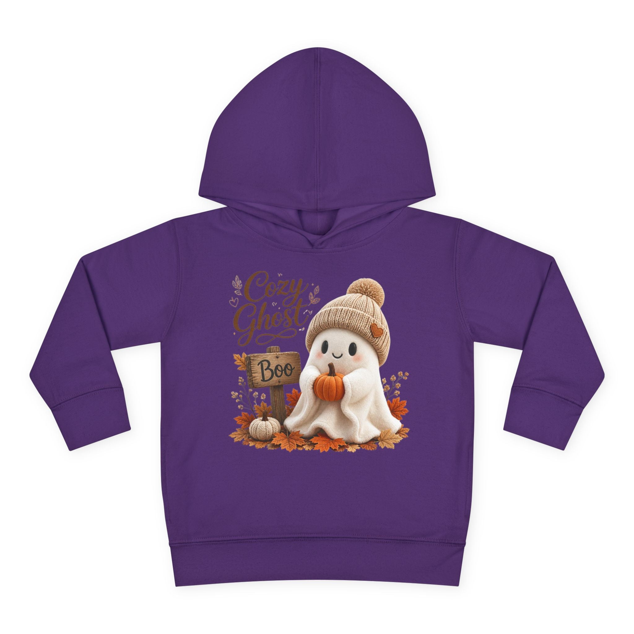Toddler Hoodie – 'Cozy Ghost' Fall Halloween Pullover