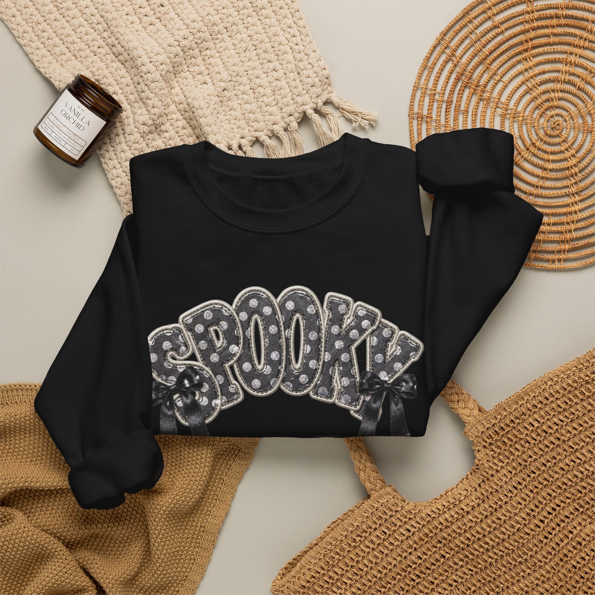 Spooky Floral 'SPOOKY' Crewneck Sweatshirt