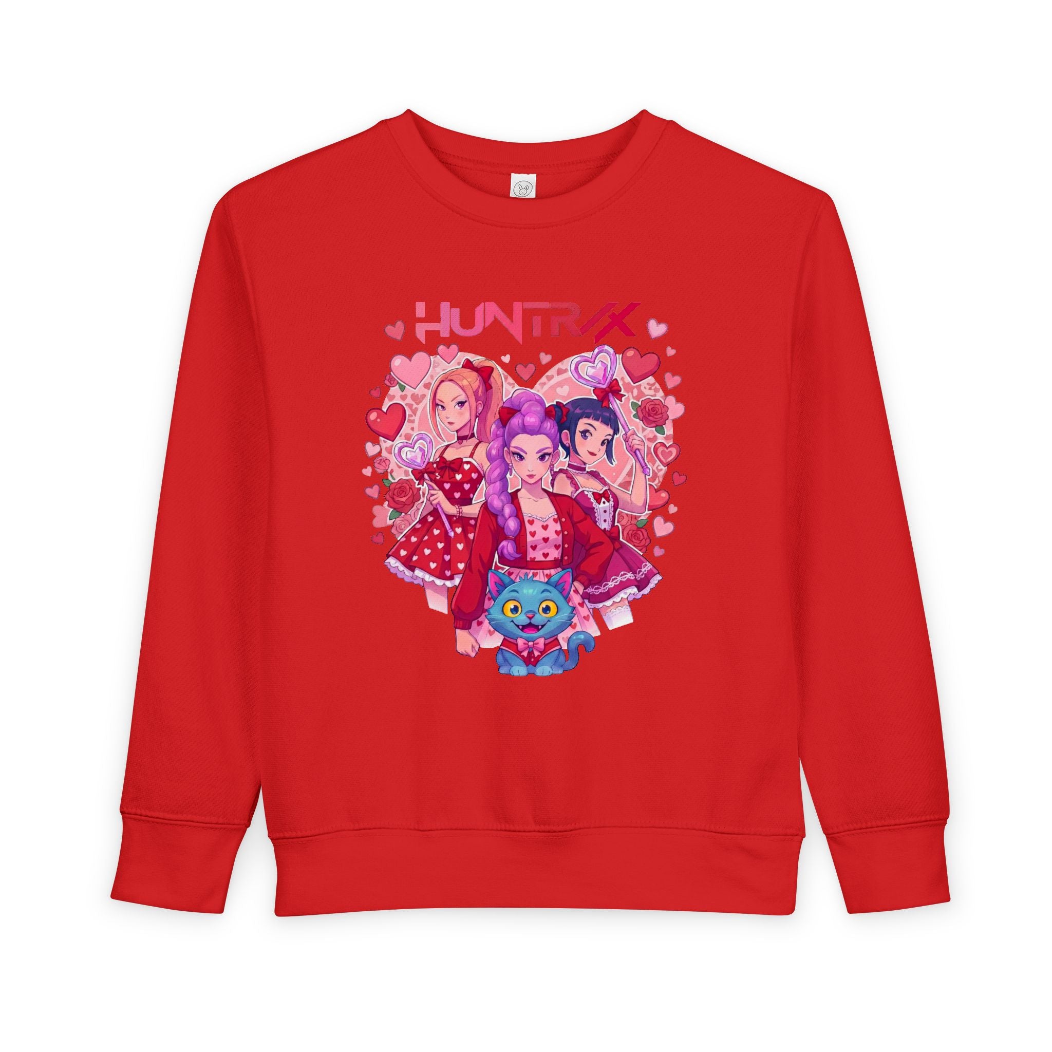 Toddler Sweatshirt — Pink Heart Huntrix