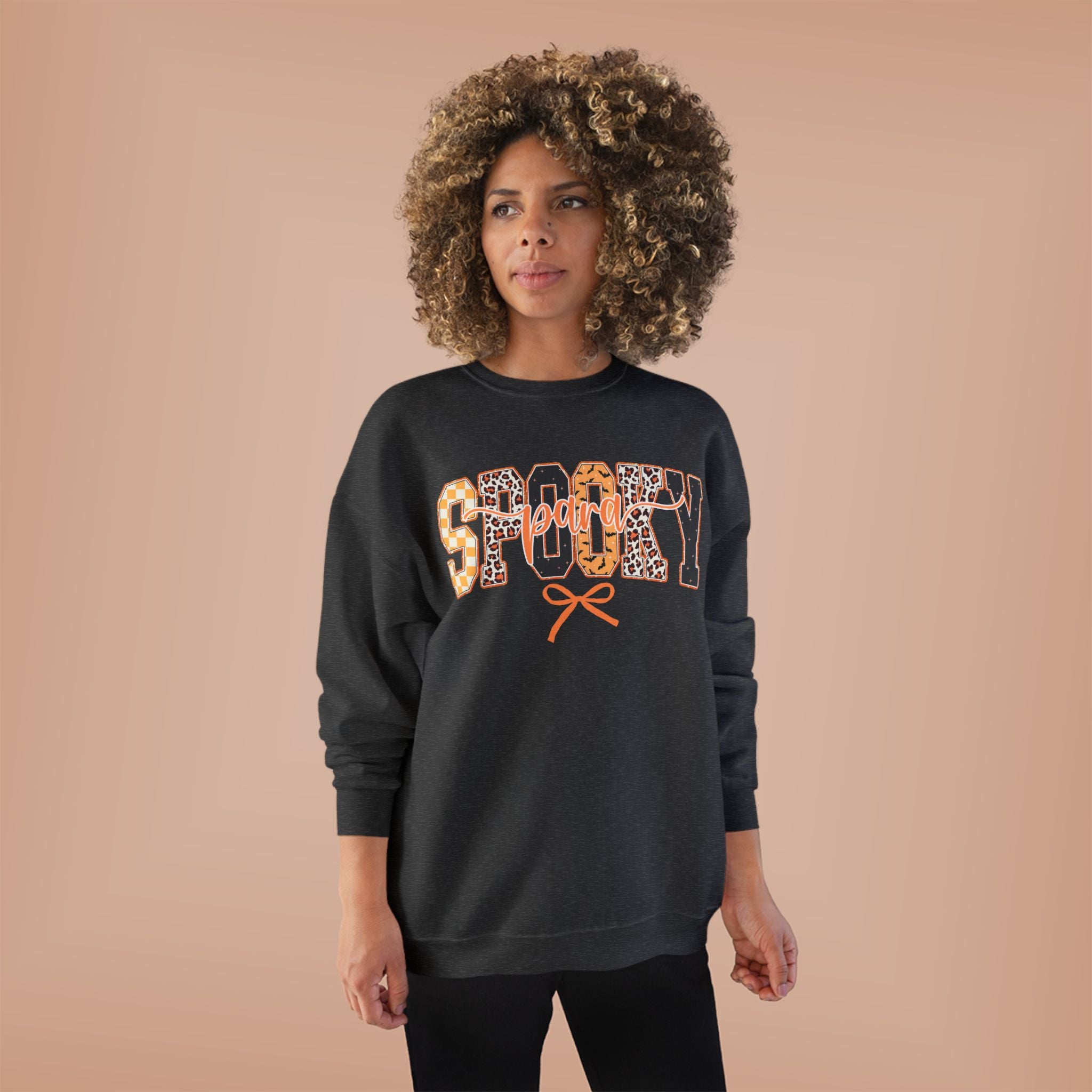 Spooky Leopard Halloween Crewneck Sweatshirt