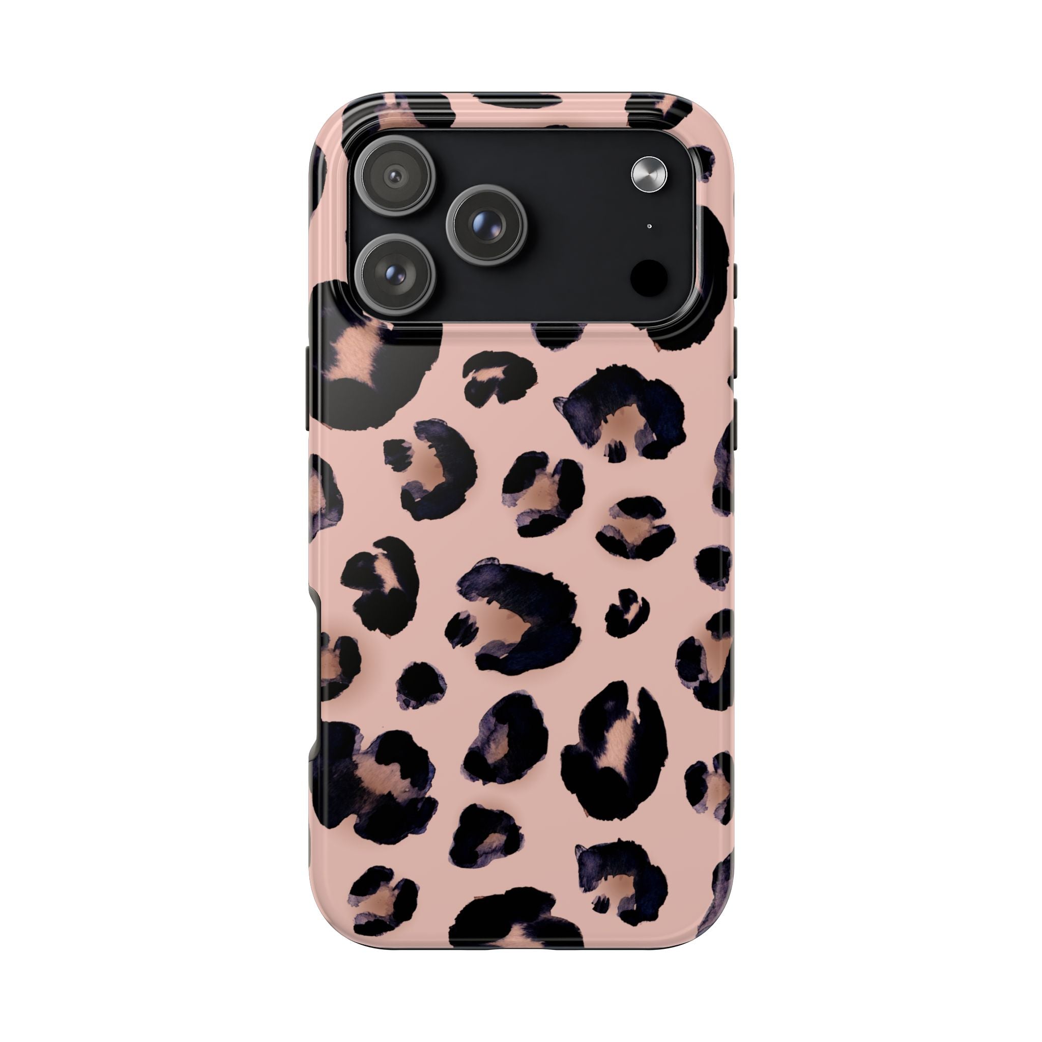 Leopard Print Tough Phone Case — Pink Animal Print Protective Cover