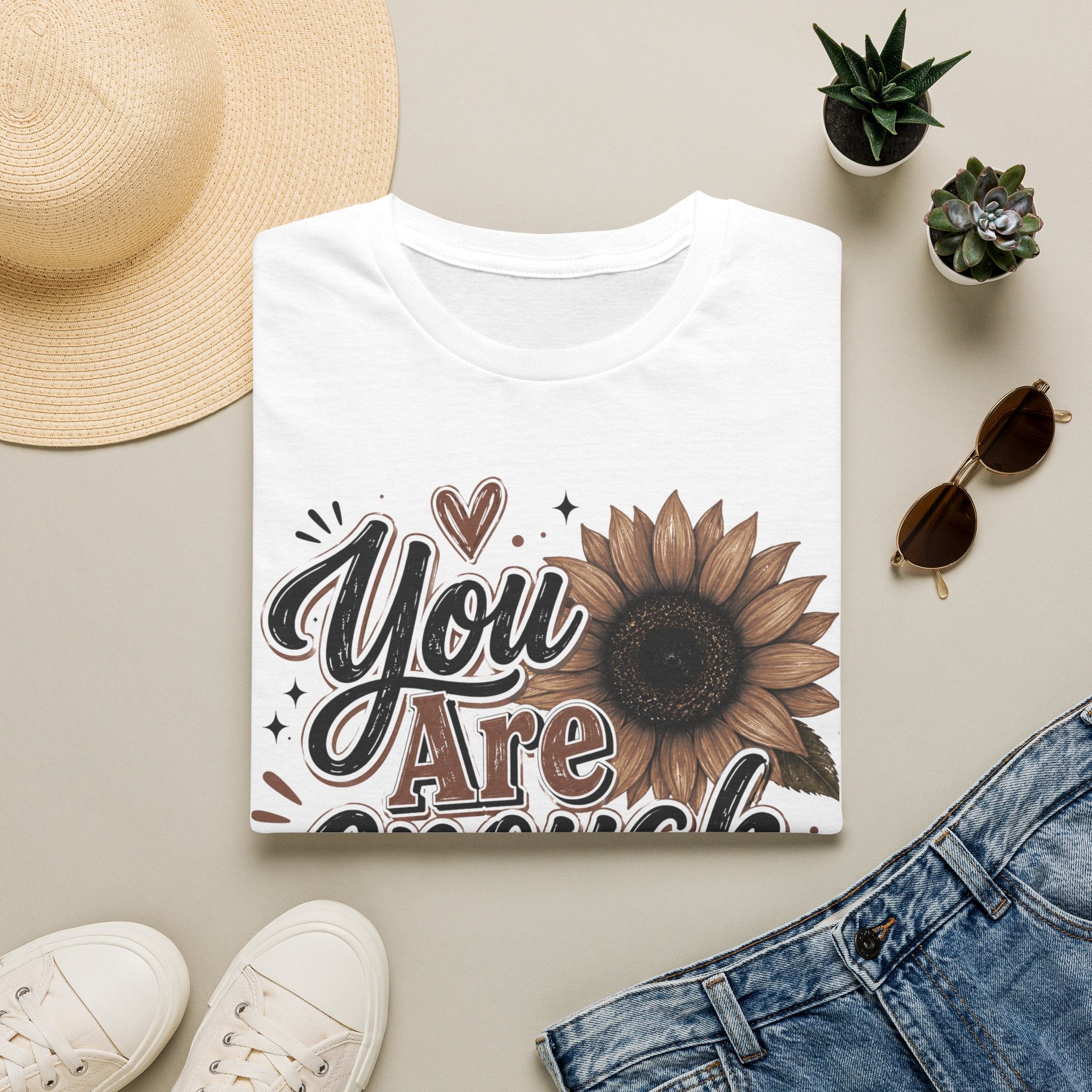 You Are Enough Sunflower T-Shirt