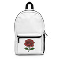 Rose Floral Backpack – Vintage Red Rose School & Everyday Bag