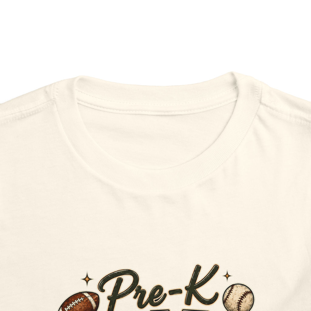 Pre-K Grade Toddler Tee — Back to School Sports Design