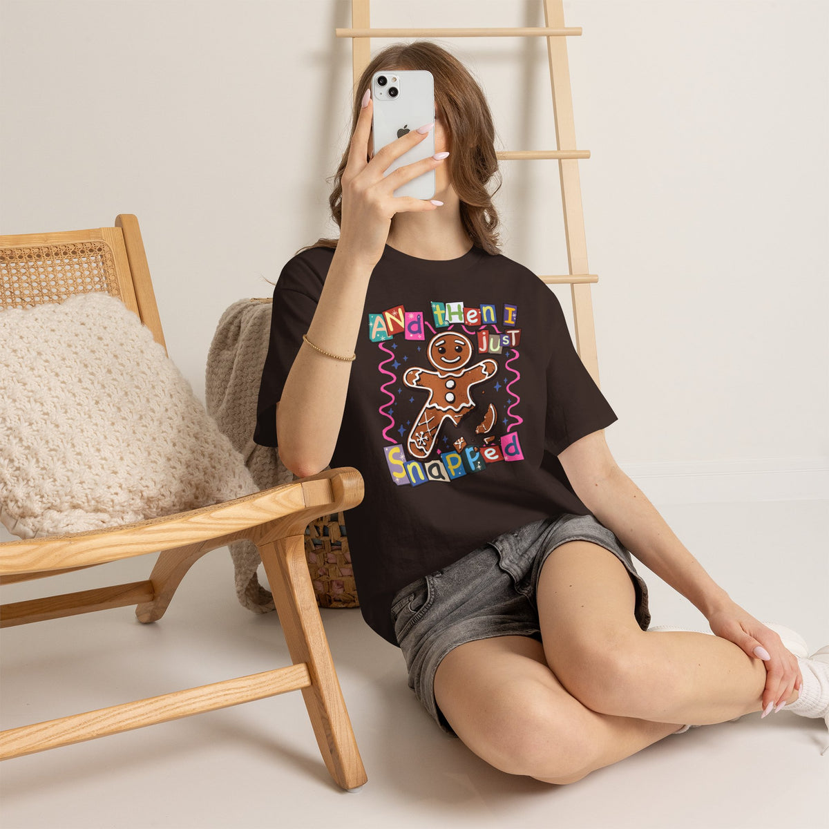 Gingerbread Cookie 'And Then I Just Snapped' Graphic Tee