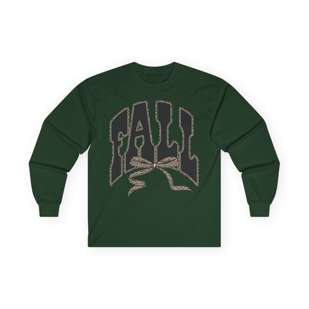 Fall Graphic Long Sleeve Tee — "FALL" Arch Design