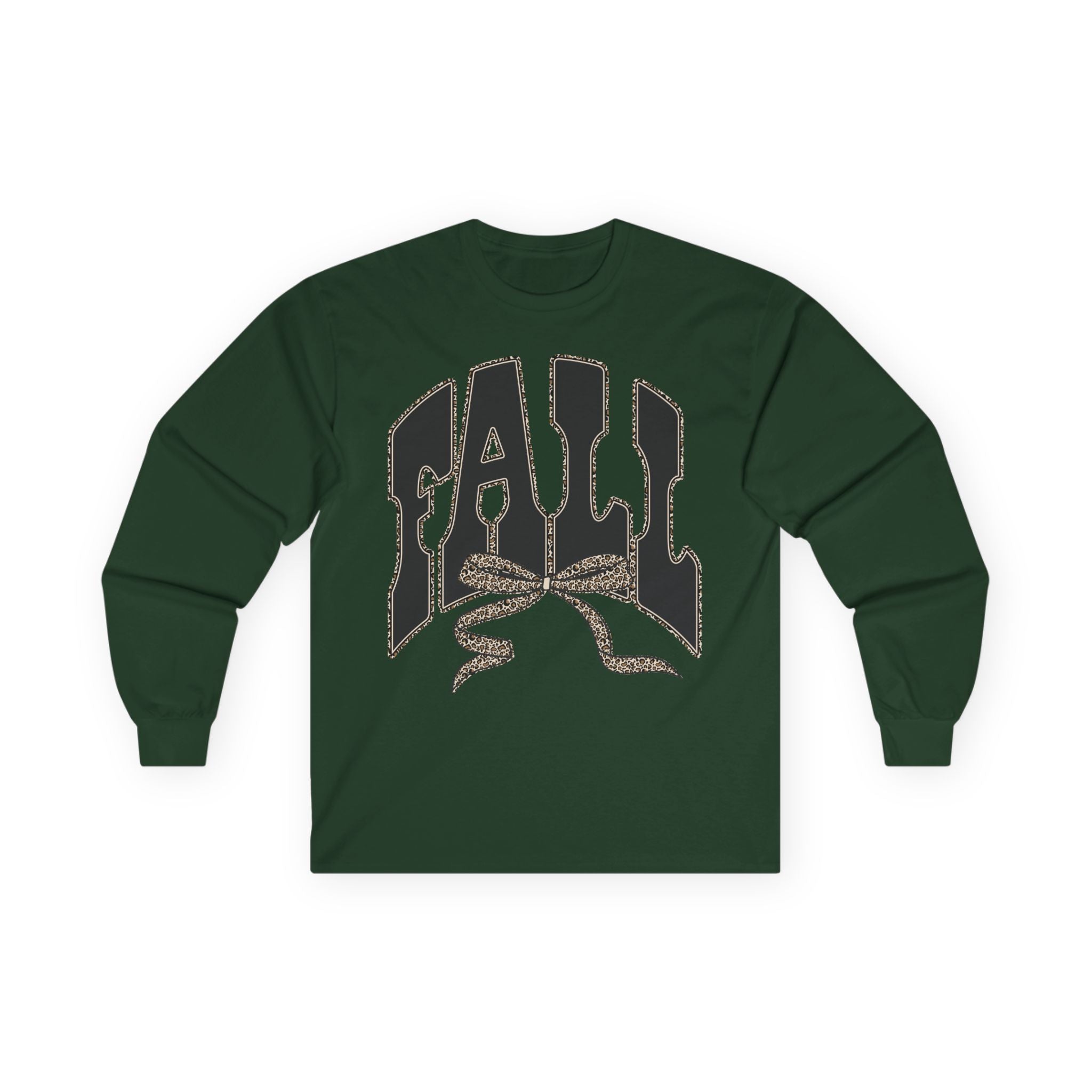 Fall Graphic Long Sleeve Tee — "FALL" Arch Design