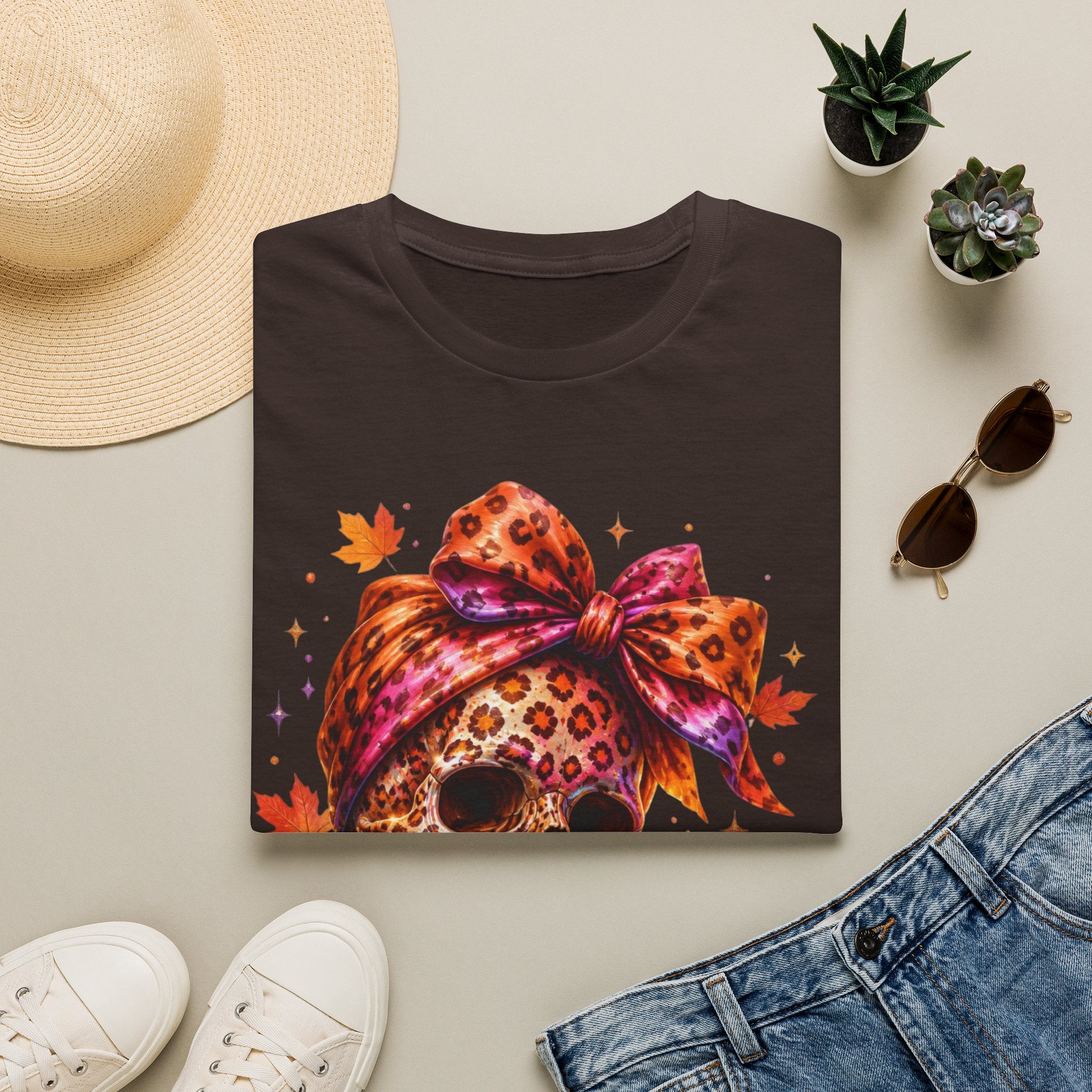 Spooky and Spicy Leopard Skull T-Shirt
