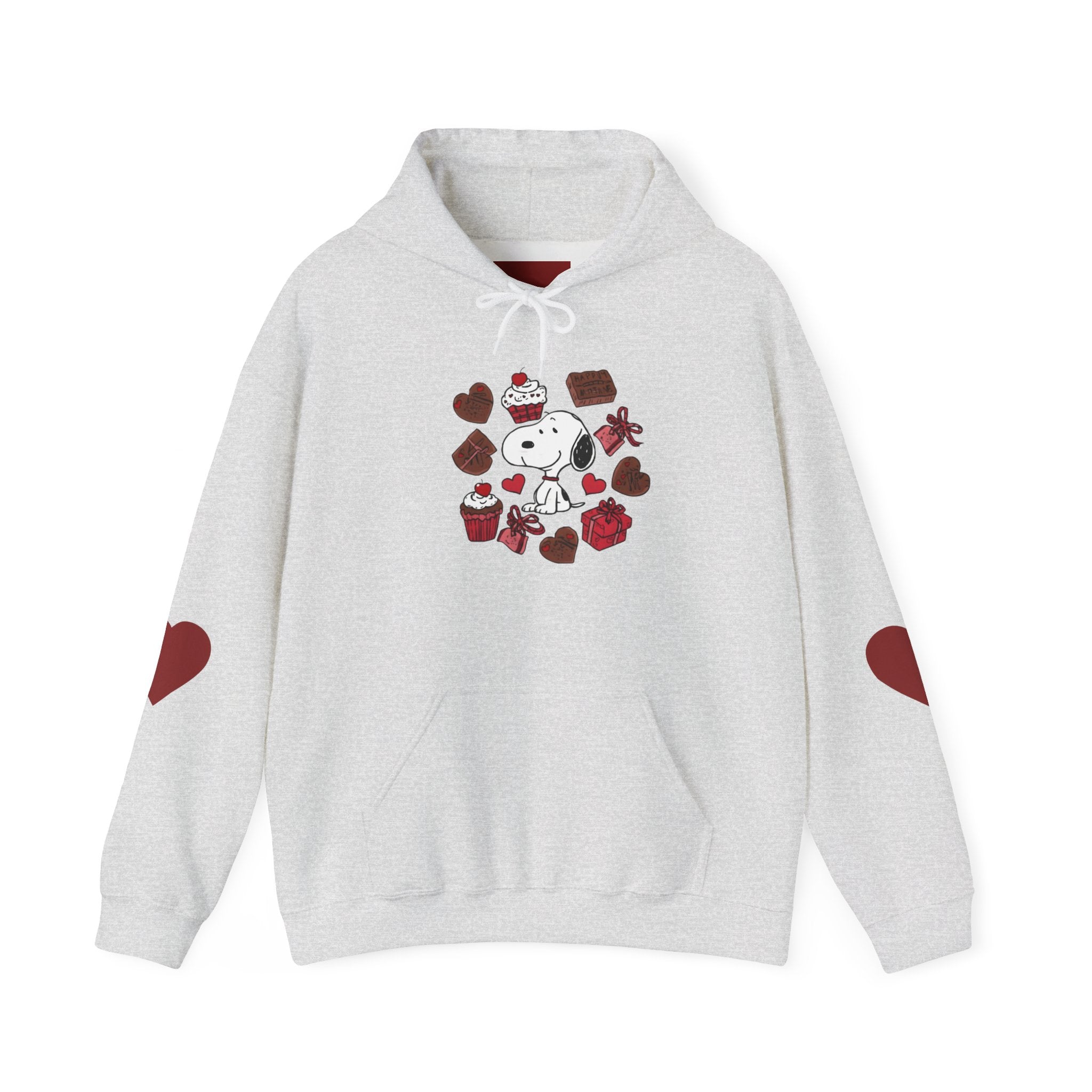 Snoopy Valentine Heart Hoodie | Cute Chocolate Cupcake Love Design