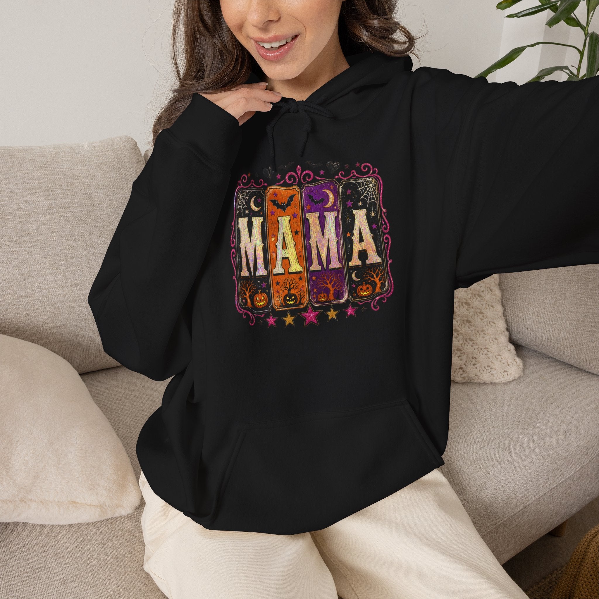 Mama Retro Hoodie — Vintage Letterpress Mother’s Day Sweatshirt