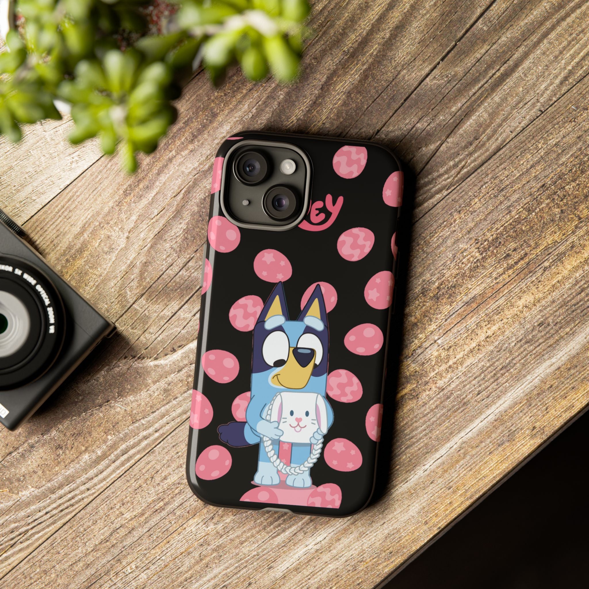 Bluey Holding Bunny phone case | Cute cartoon character phone case