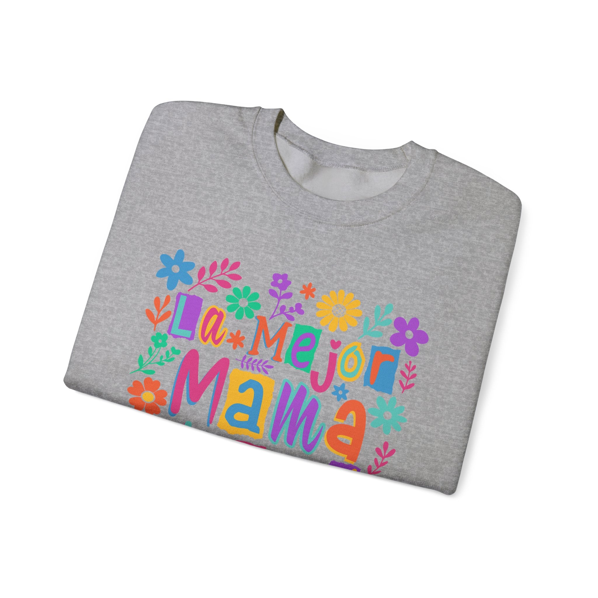 Sweatshirt — La Mejor Mamá del Mundo Floral Mother's Day Crewneck