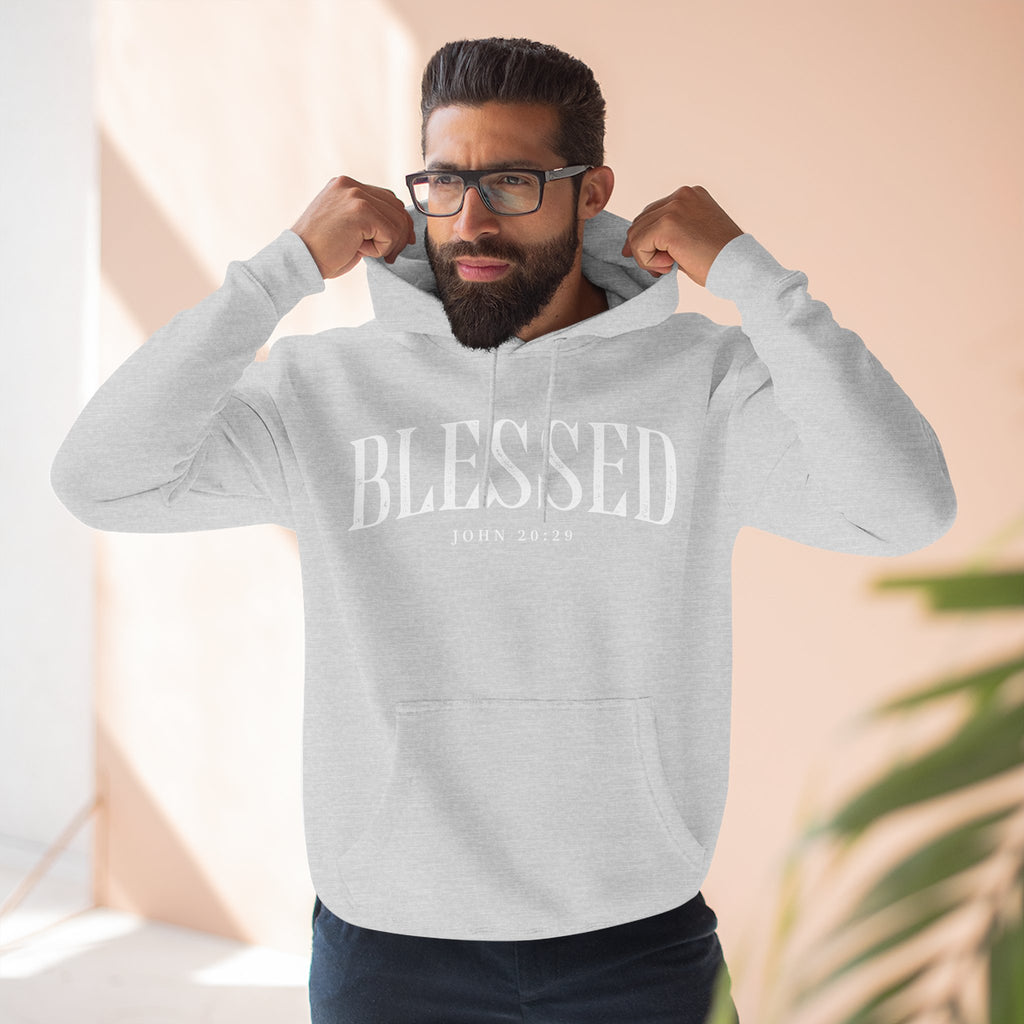 Blessed Fleece Hoodie — Cozy "BLESSED" Pullover for Faith & Everyday Comfort