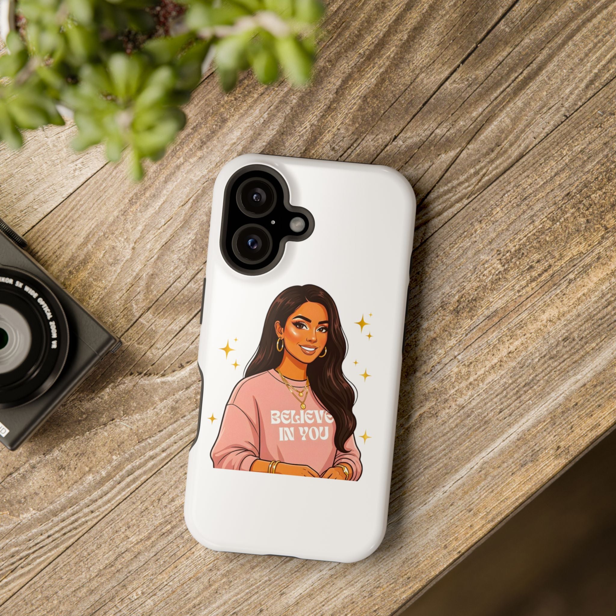 Phone Case — "Believe In You" Motivational Portrait Magnetic Impact-Resistant Case