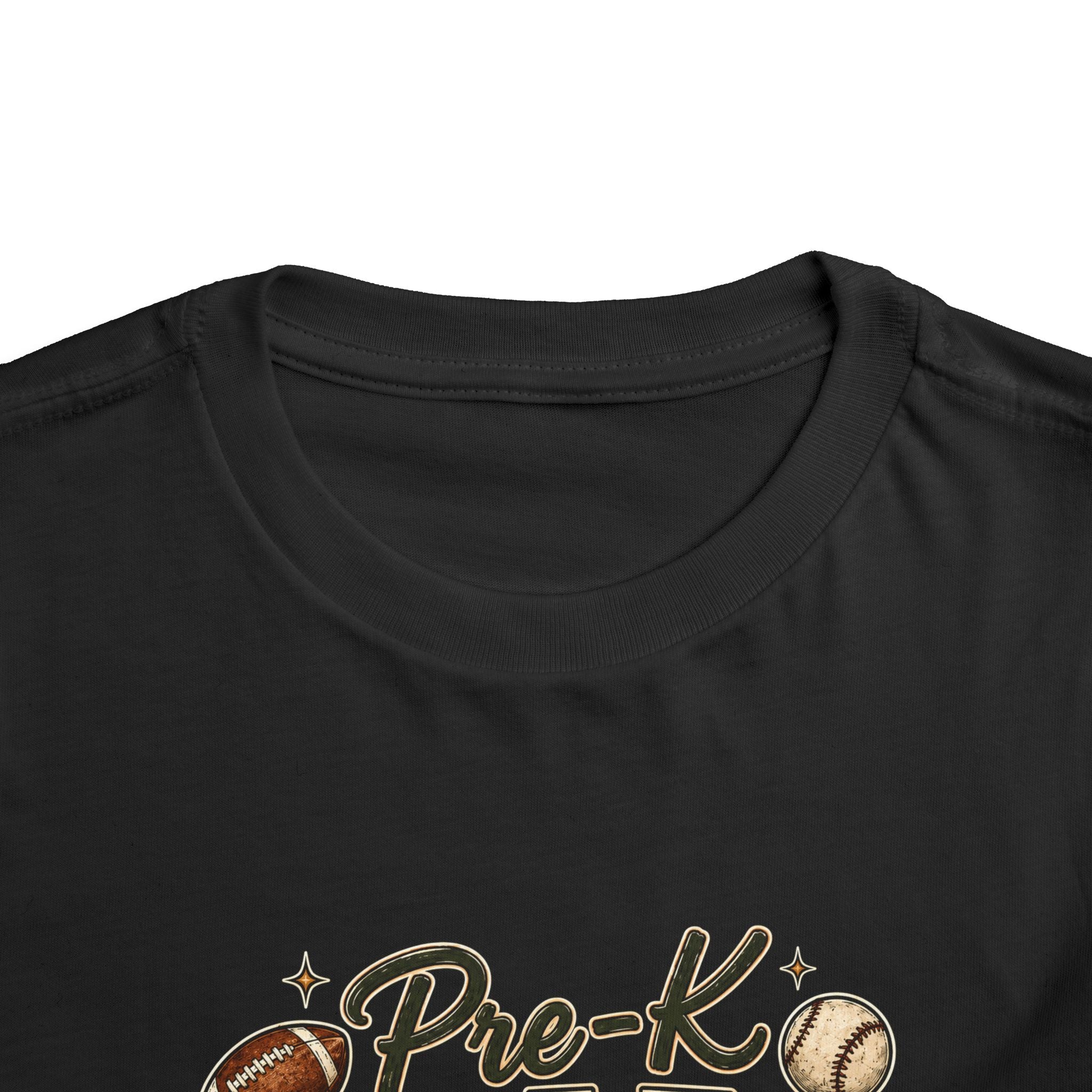 Pre-K Grade Toddler Tee — Back to School Sports Design