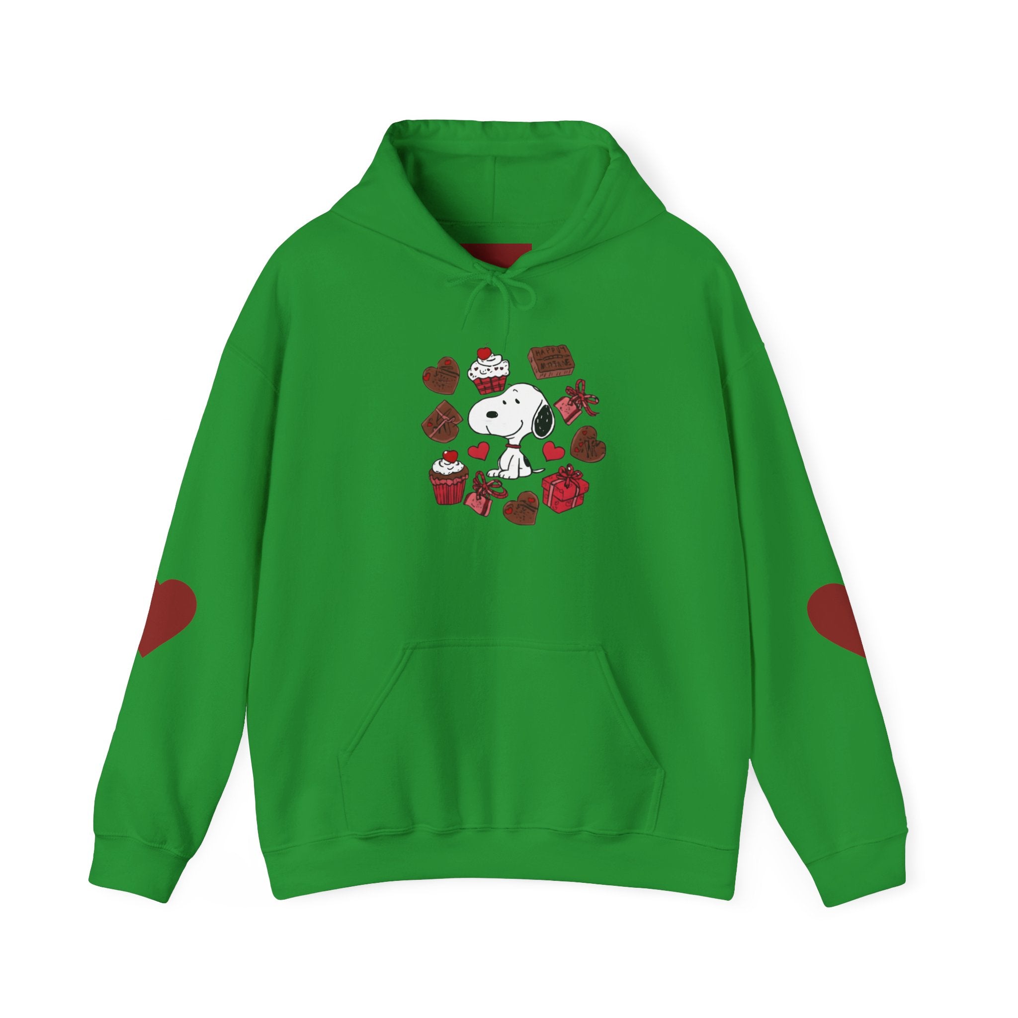 Snoopy Valentine Heart Hoodie | Cute Chocolate Cupcake Love Design