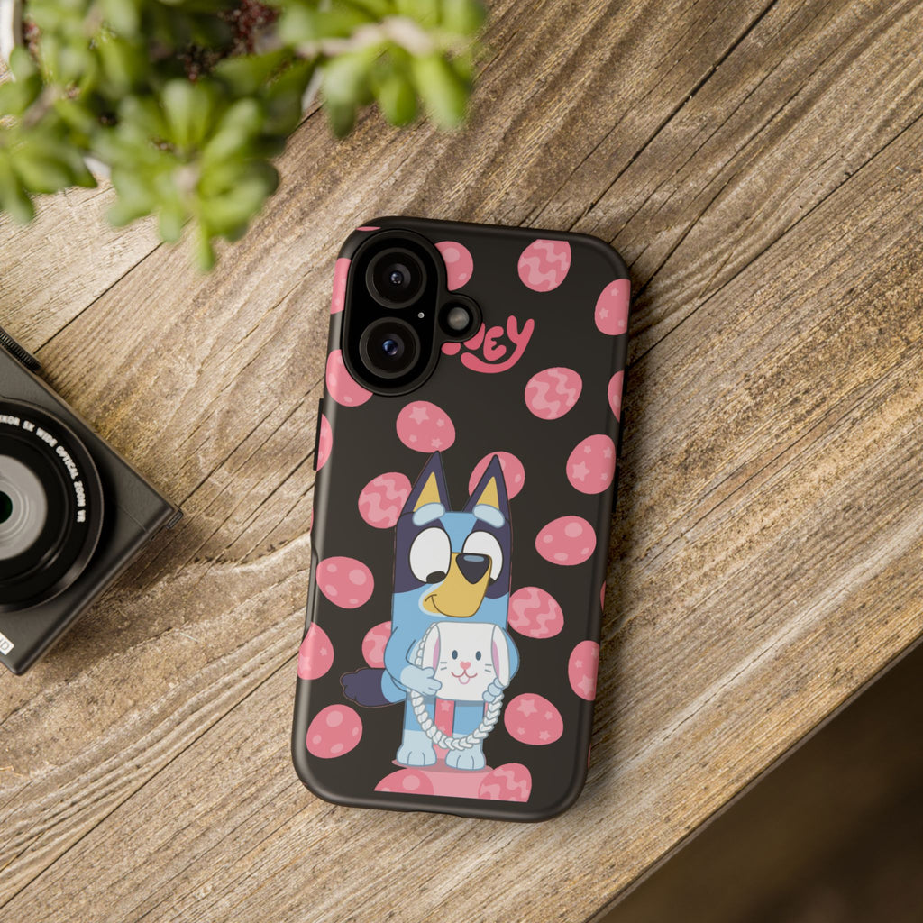 Bluey Holding Bunny phone case | Cute cartoon character phone case