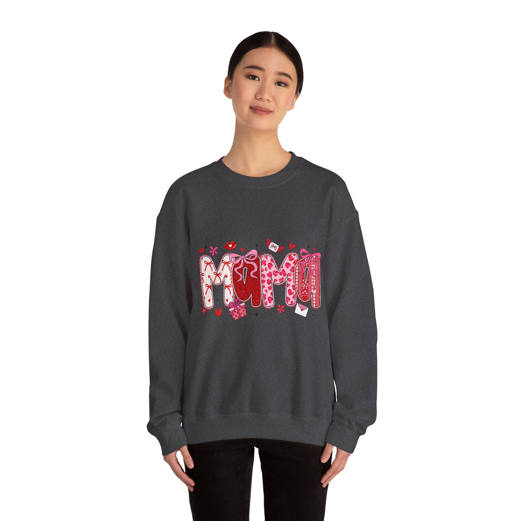 Heart Graphic Sweatshirt - Cute Valentine’s Day