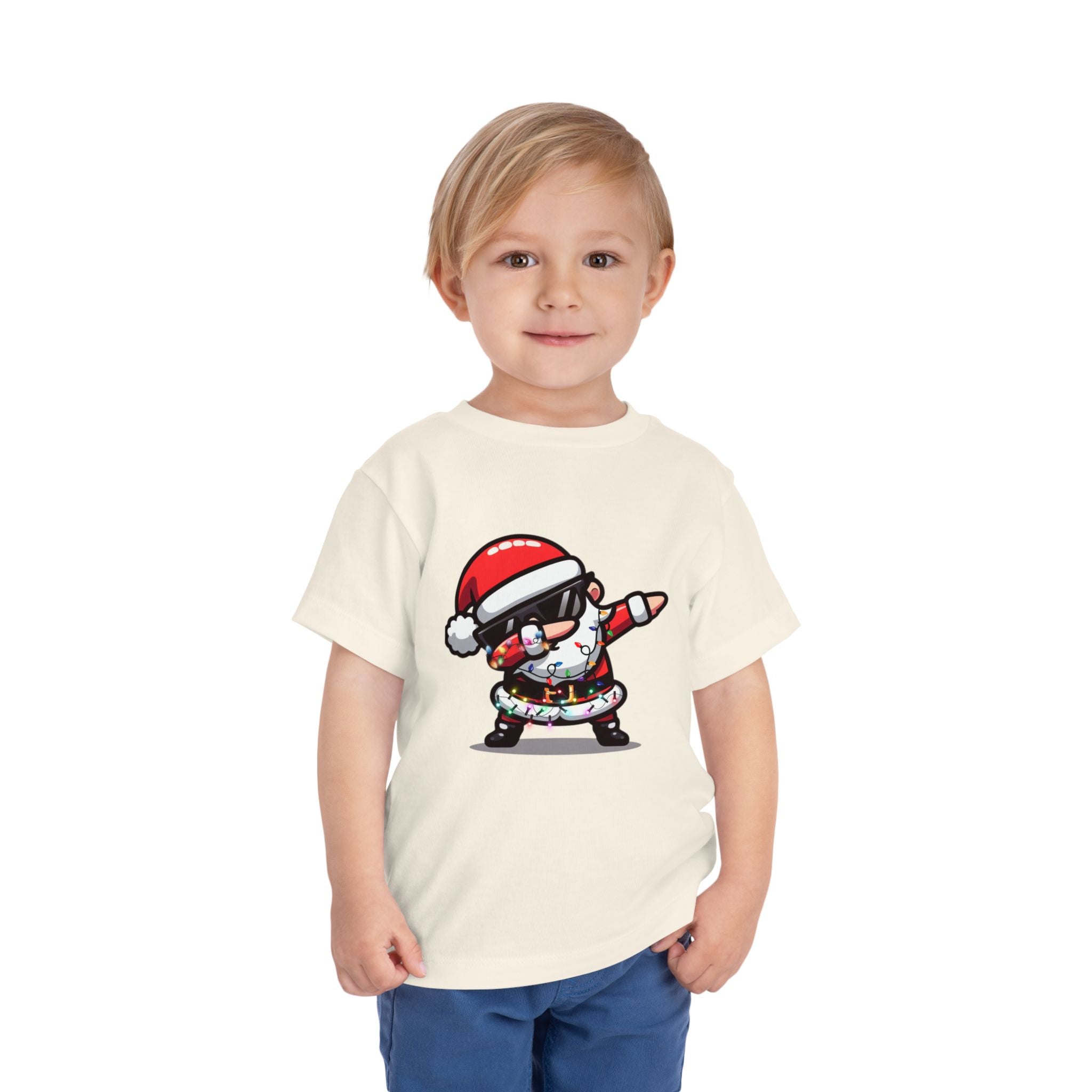 Toddler Tee — Dabbing Santa Holiday Kids Shirt