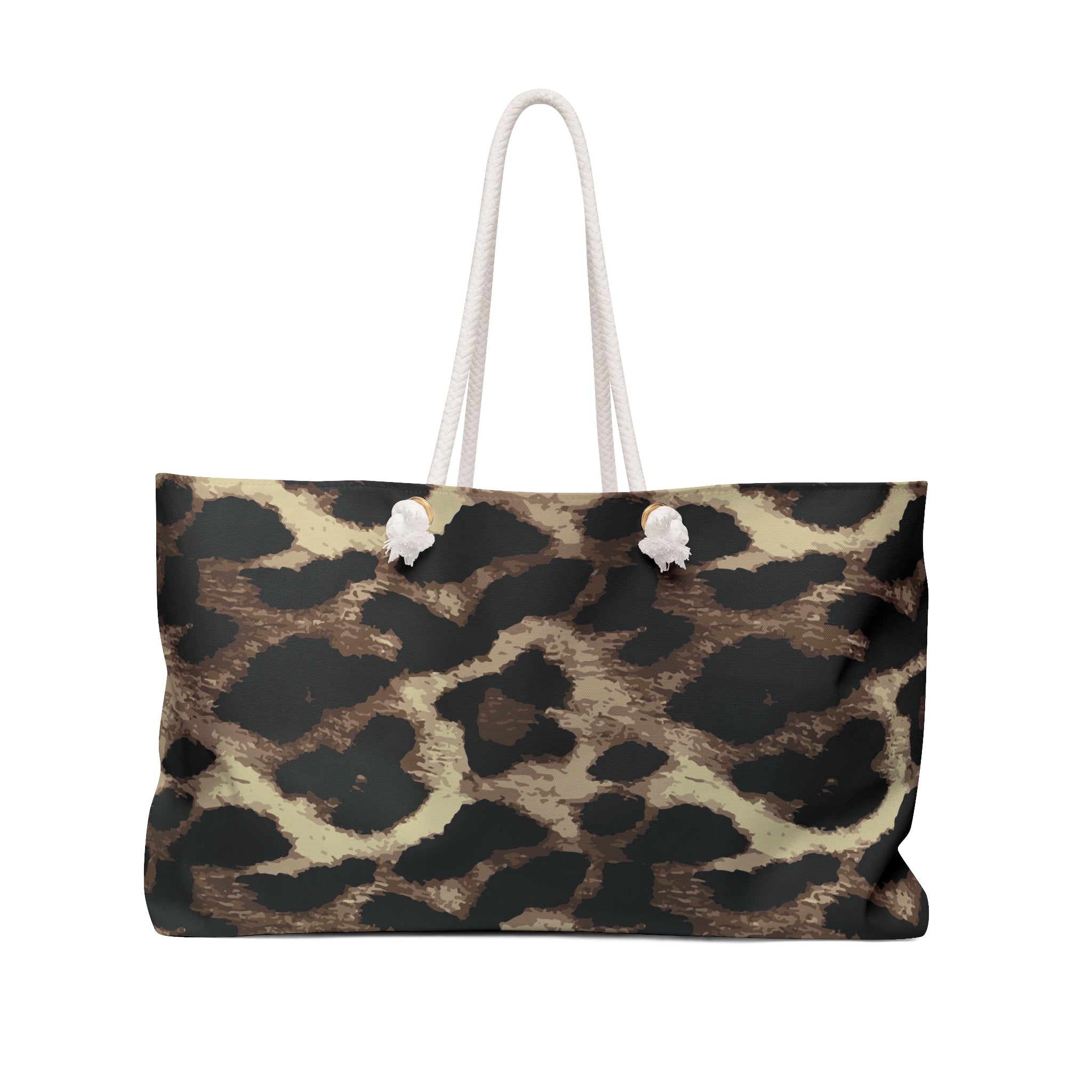 Leopard Print Weekender Bag — Chic Animal Print Travel Tote