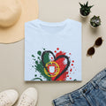 Portugal Heart Flag T-Shirt — Watercolor Portugal Graphic Tee