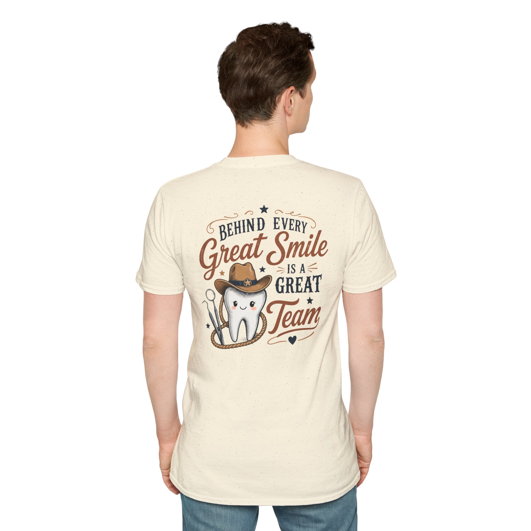 Cowboy Tooth Tee — Cute Western Dental Graphic T-Shirt