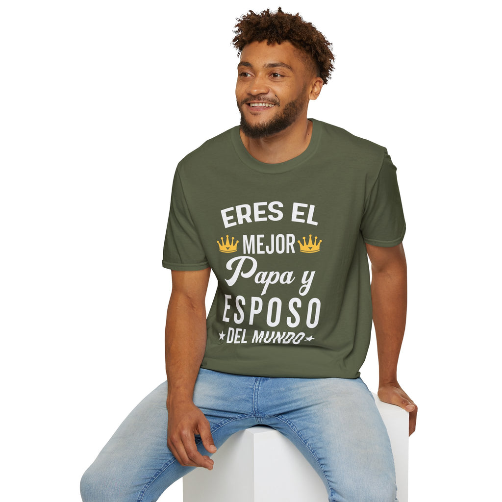 T-Shirt "Eres el Mejor Papa y Esposo del Mundo" – Regalo Día del Padre en Español