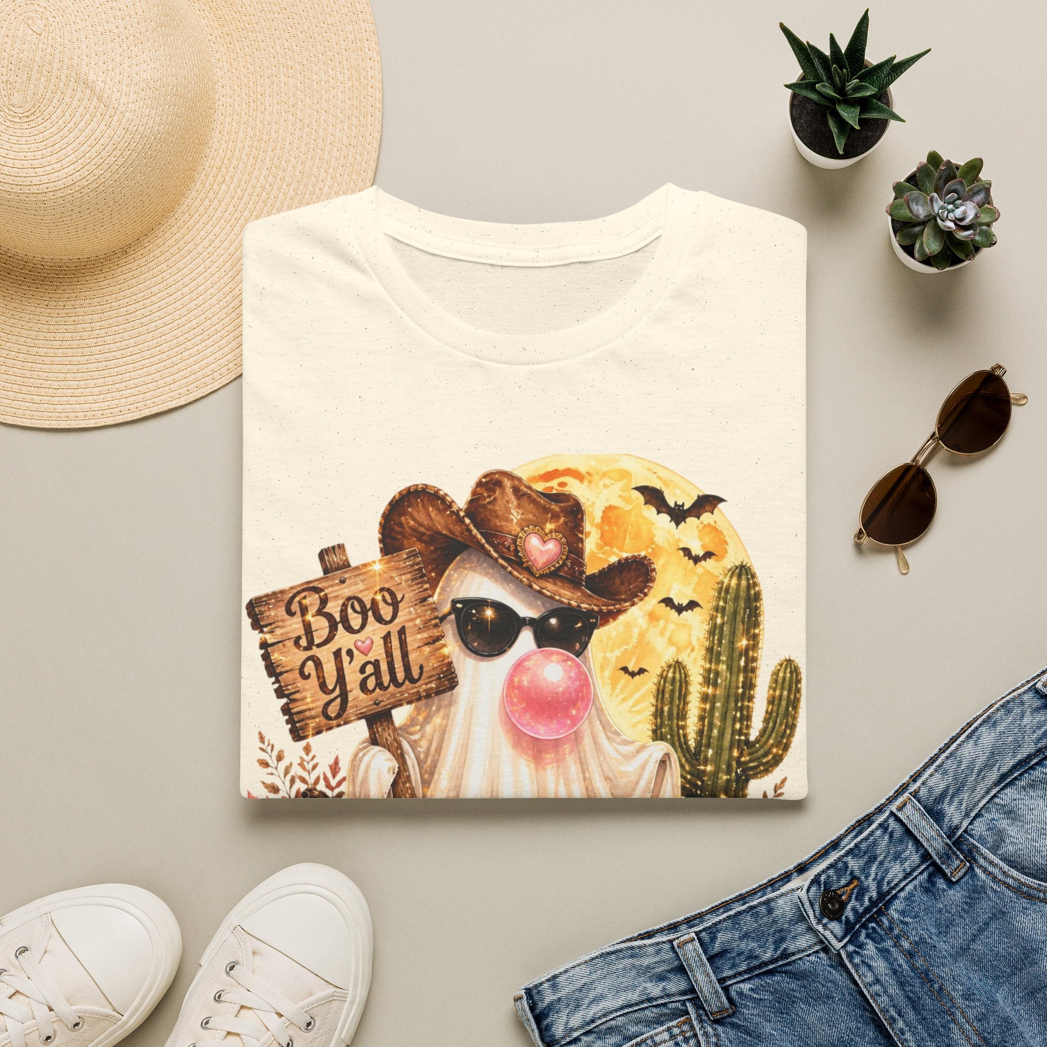 Halloween Gnome T-Shirt — 'Boo Y'all' Western Pumpkin Tee