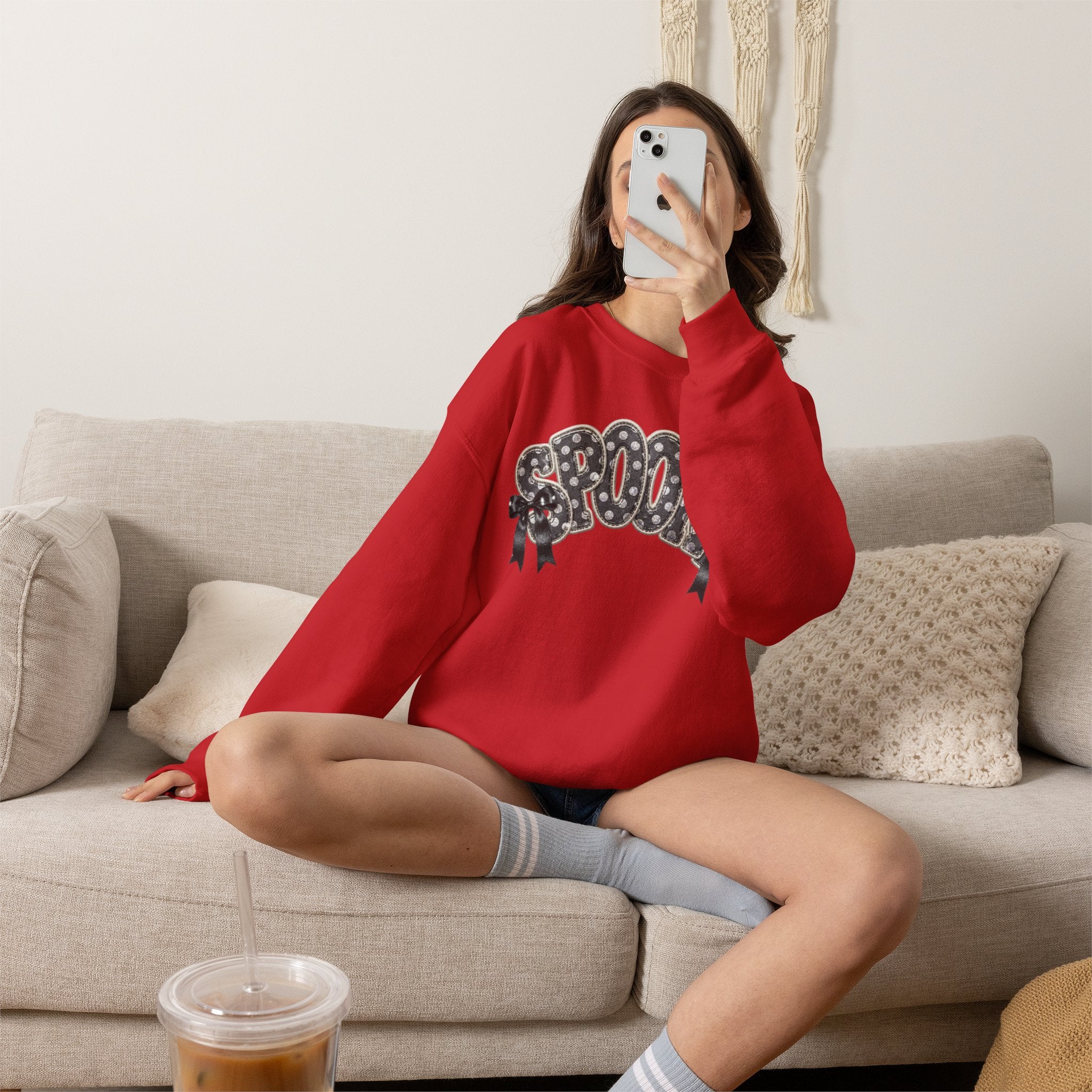 Spooky Floral 'SPOOKY' Crewneck Sweatshirt