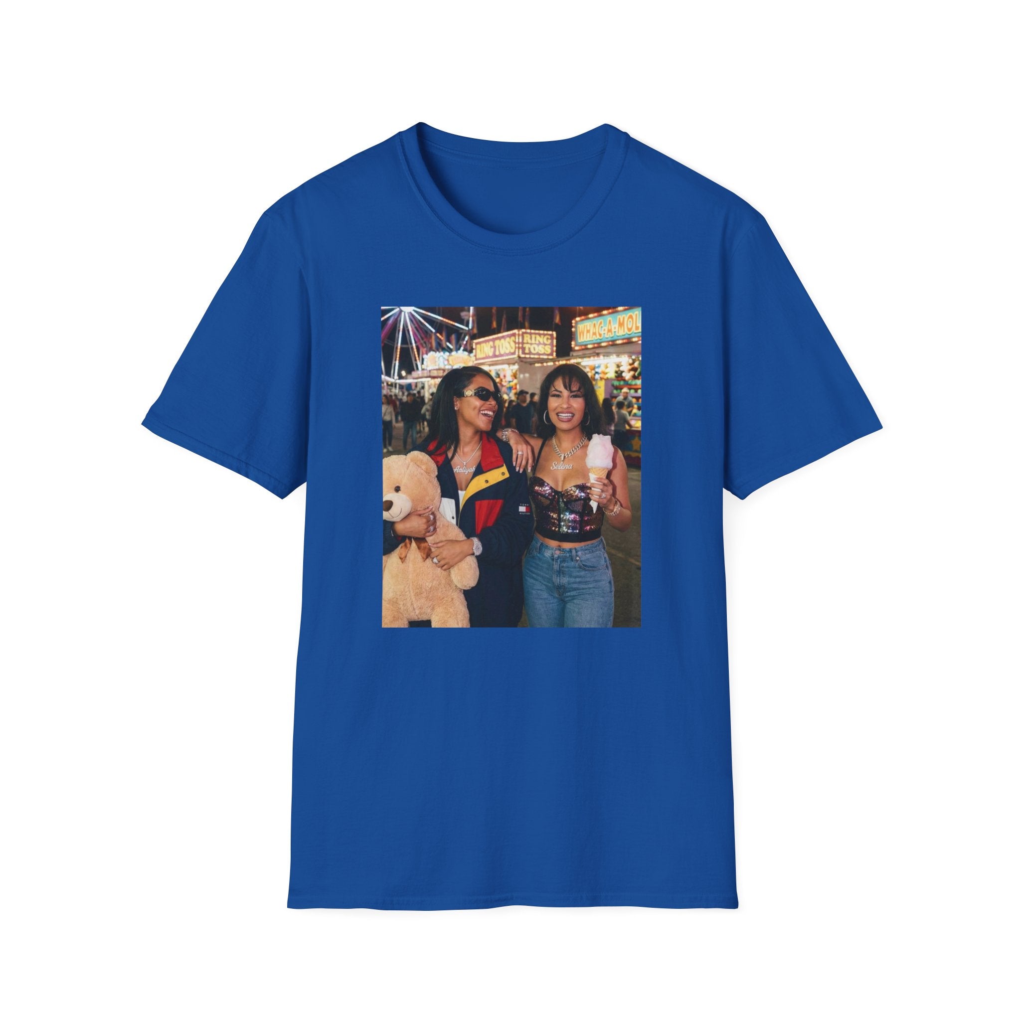 Photo Carnival T‑Shirt — Retro Fair Friends Tee (Cotton Graphic)