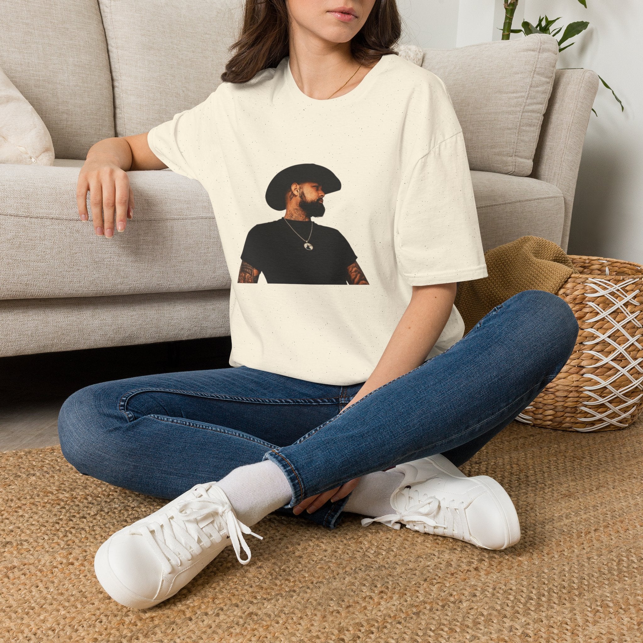 Cowboy Portrait T‑Shirt — Minimal Western Portrait Tee