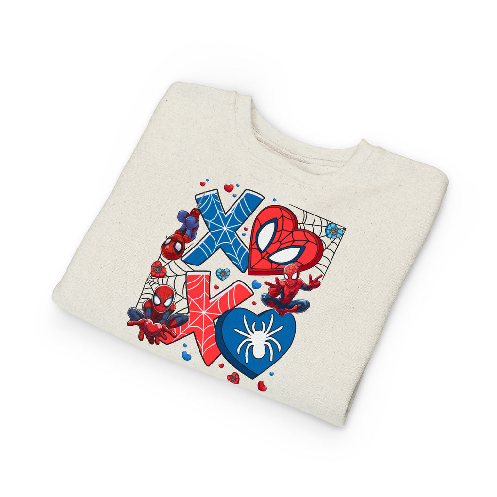Spiderman Heart Valentines Toddler Sweatshirt