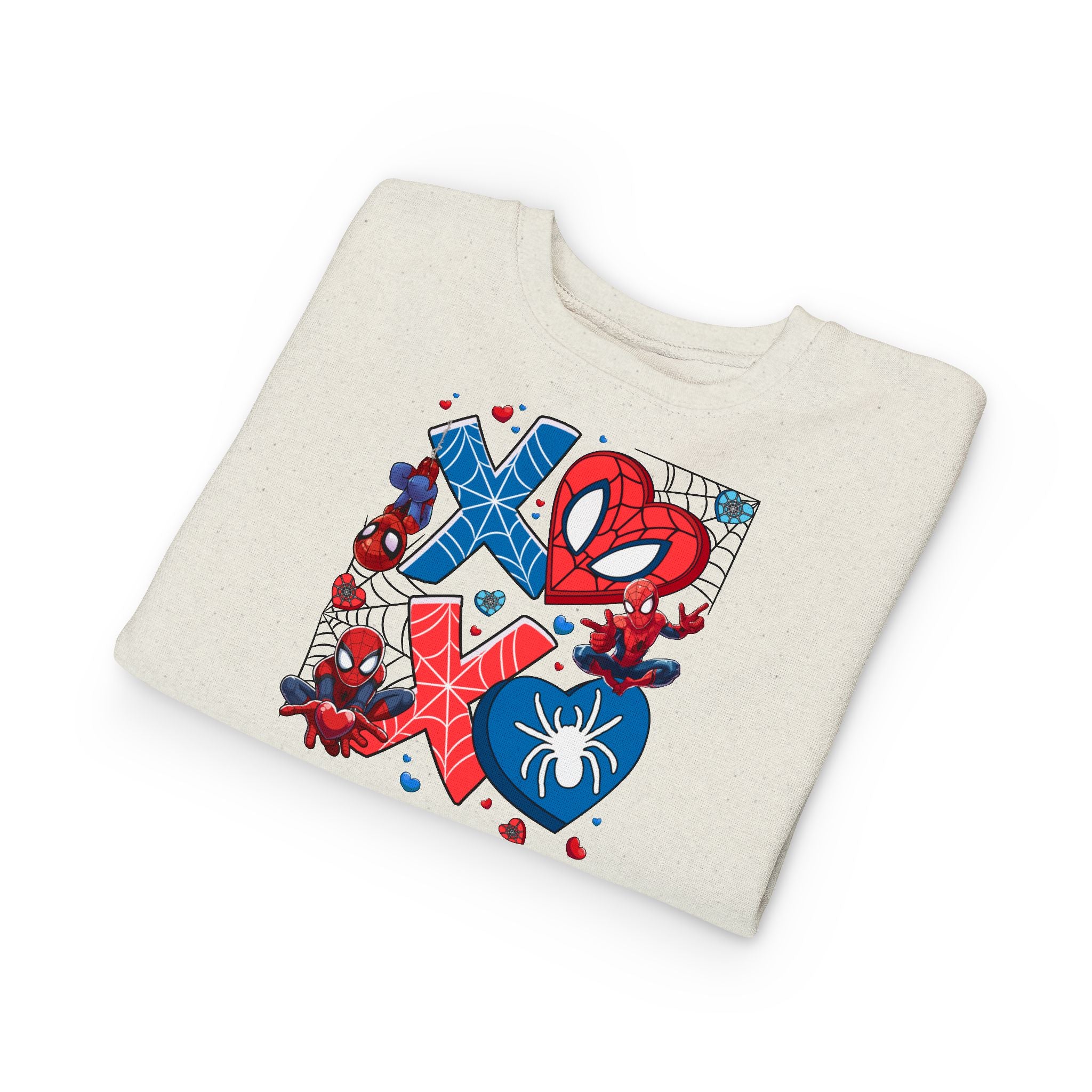 Spiderman Heart Valentines Toddler Sweatshirt
