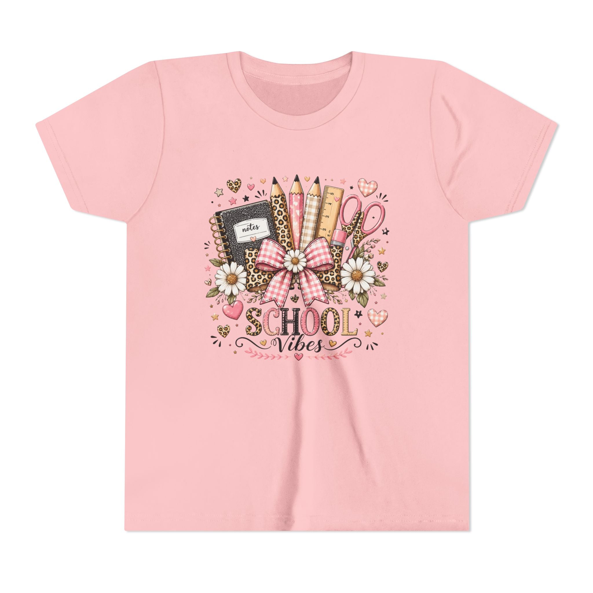 Youth Tee — "School Vibes" Back-to-School Graphic