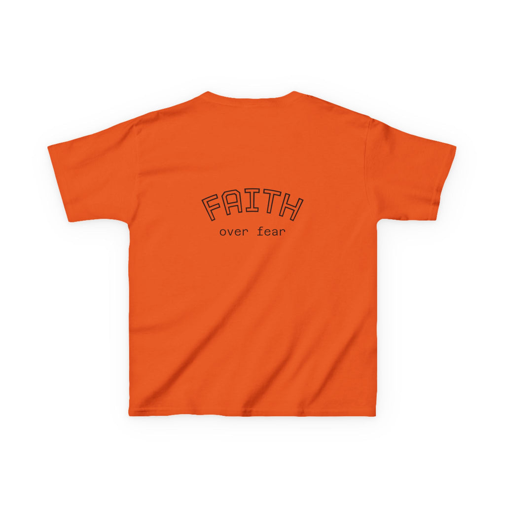 Faith Over Fear Kids T-Shirt | Christian Typography Tee