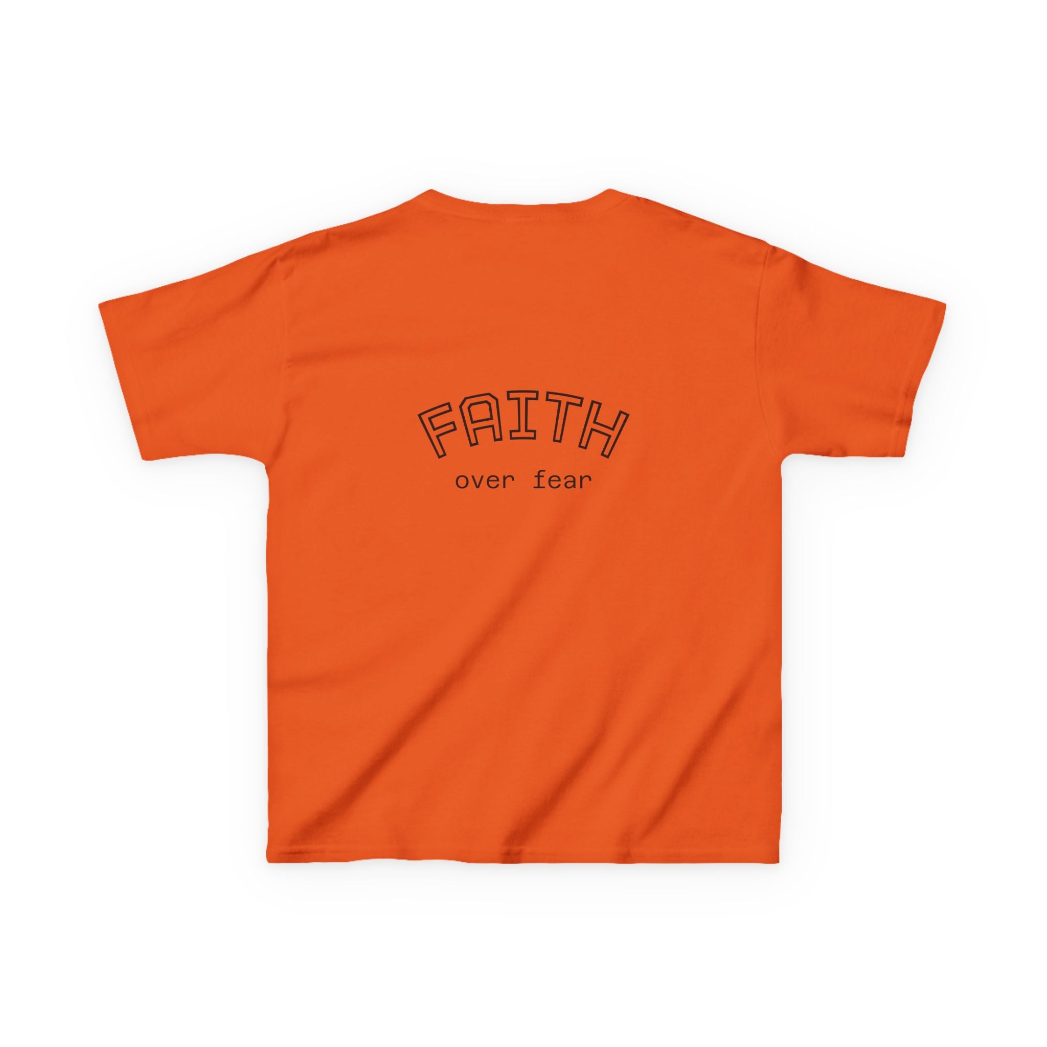 Faith Over Fear Kids T-Shirt | Christian Typography Tee