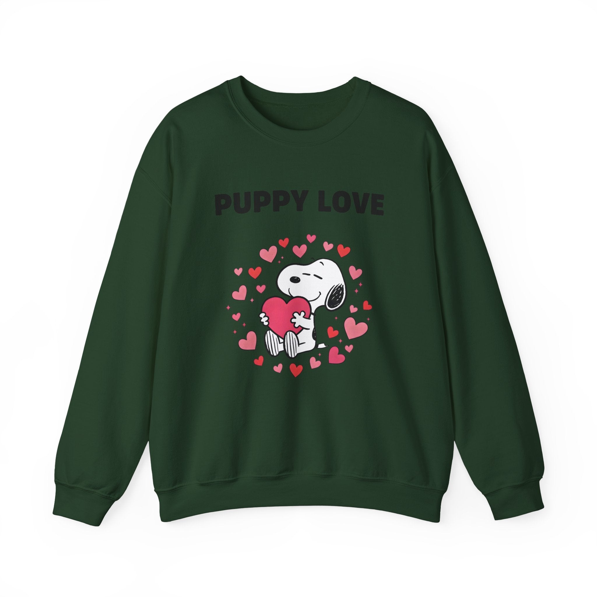 Puppy Love Snoopy Heart sweatshirt | Cute dog Valentine crewneck