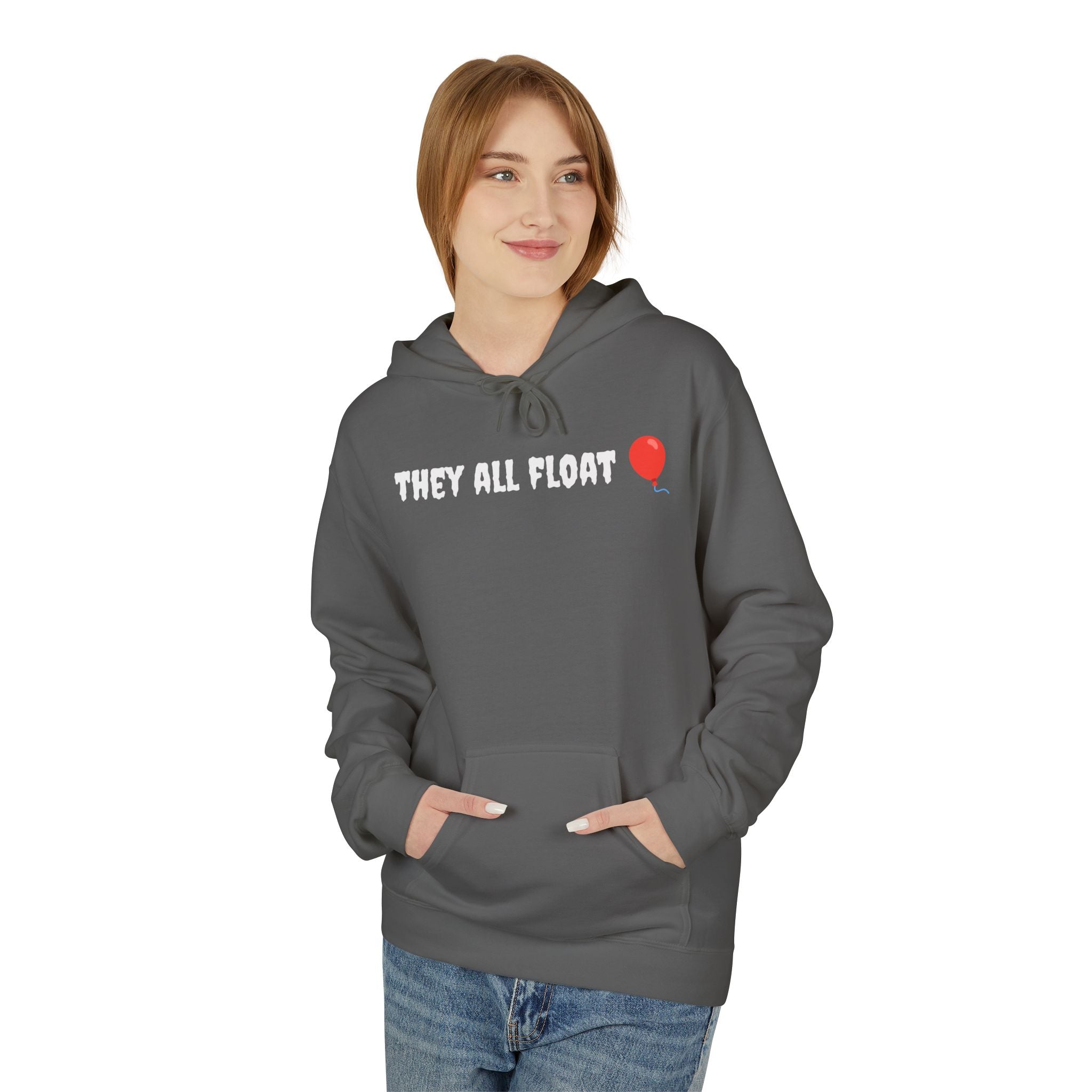 Horror Clown Girl Hoodie – Dark Balloon Graphic Pullover
