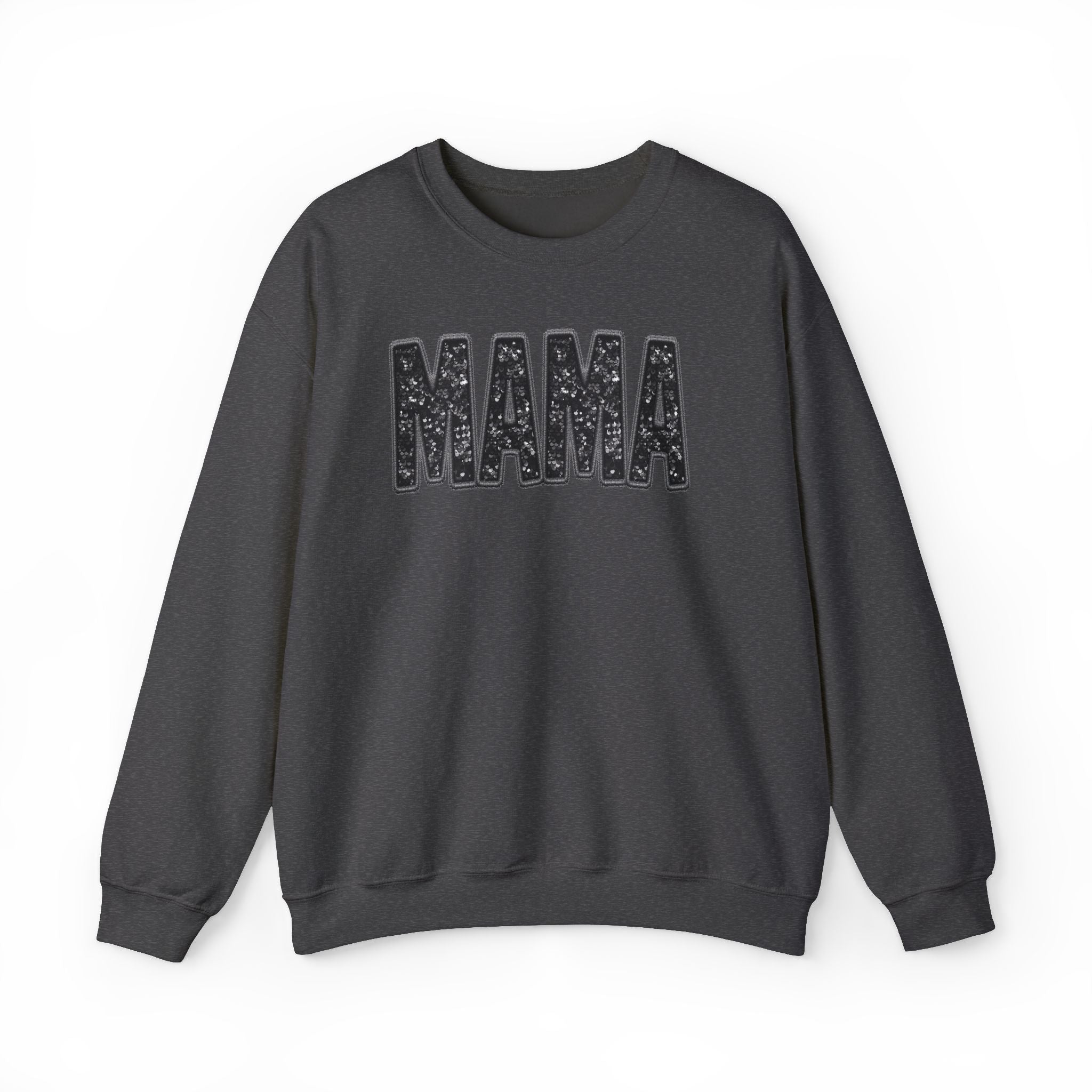 MAMA Glitter Block Letters Sweatshirt | Mama Shirt