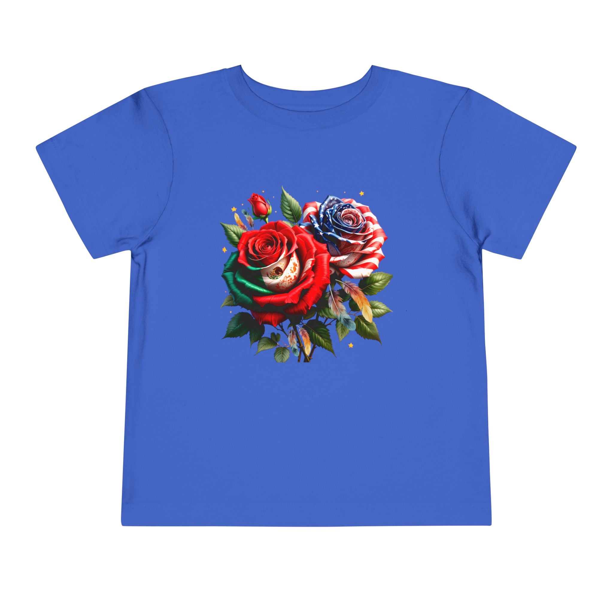 Toddler Tee — Vintage Watercolor Roses Floral Shirt for Kids