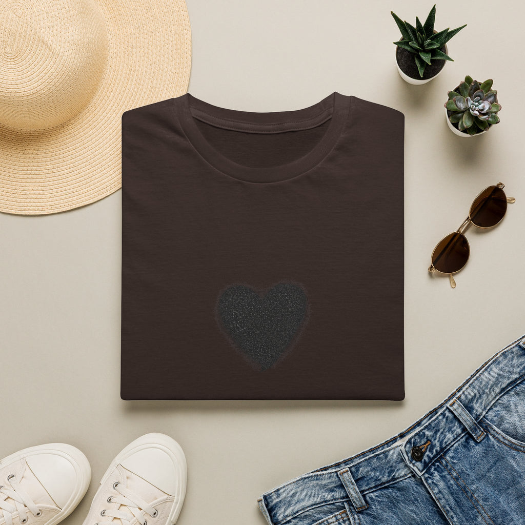 Distressed Black Heart T-Shirt