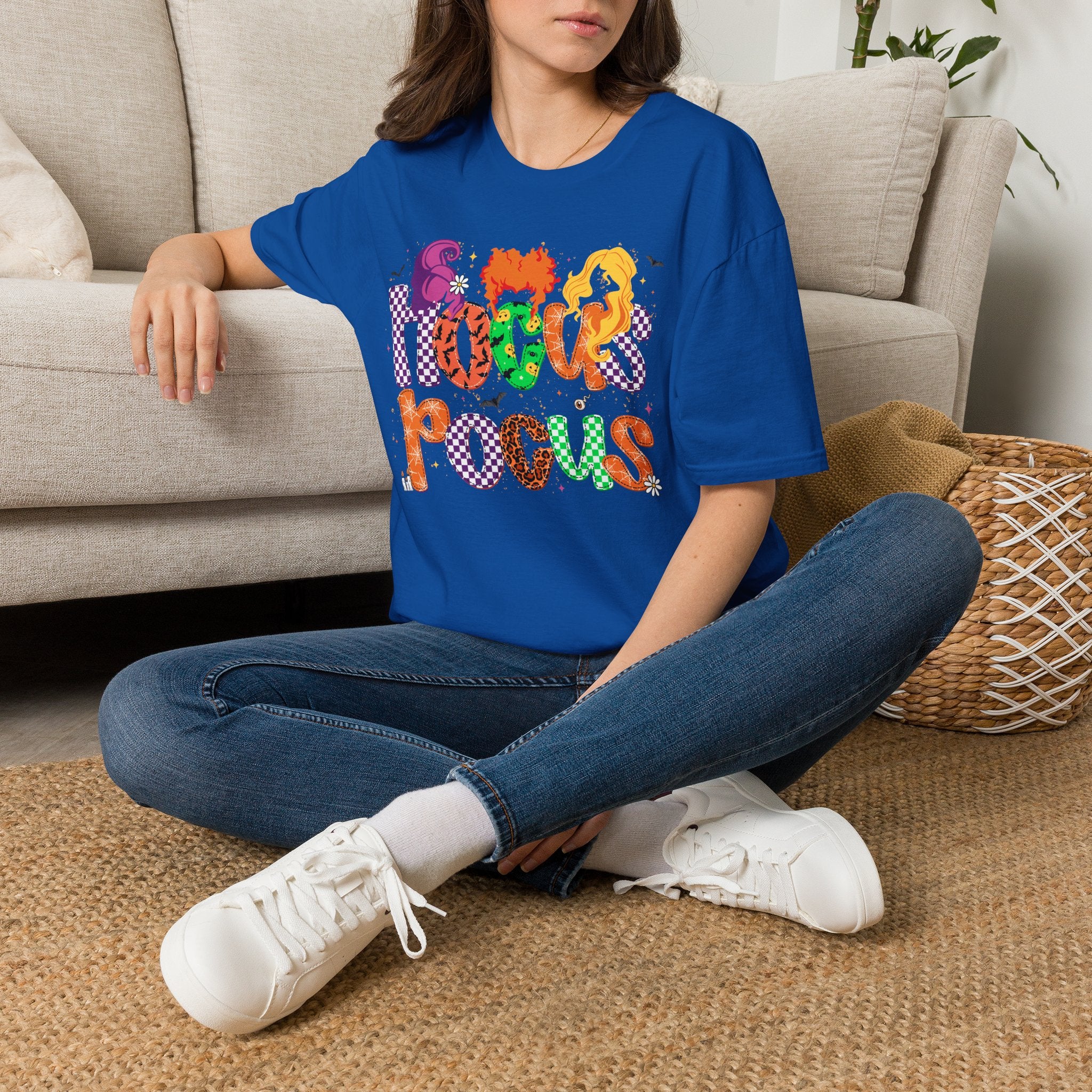 Hocus Pocus Halloween T‑Shirt — Colorful Witch Sisters Movie Tribute