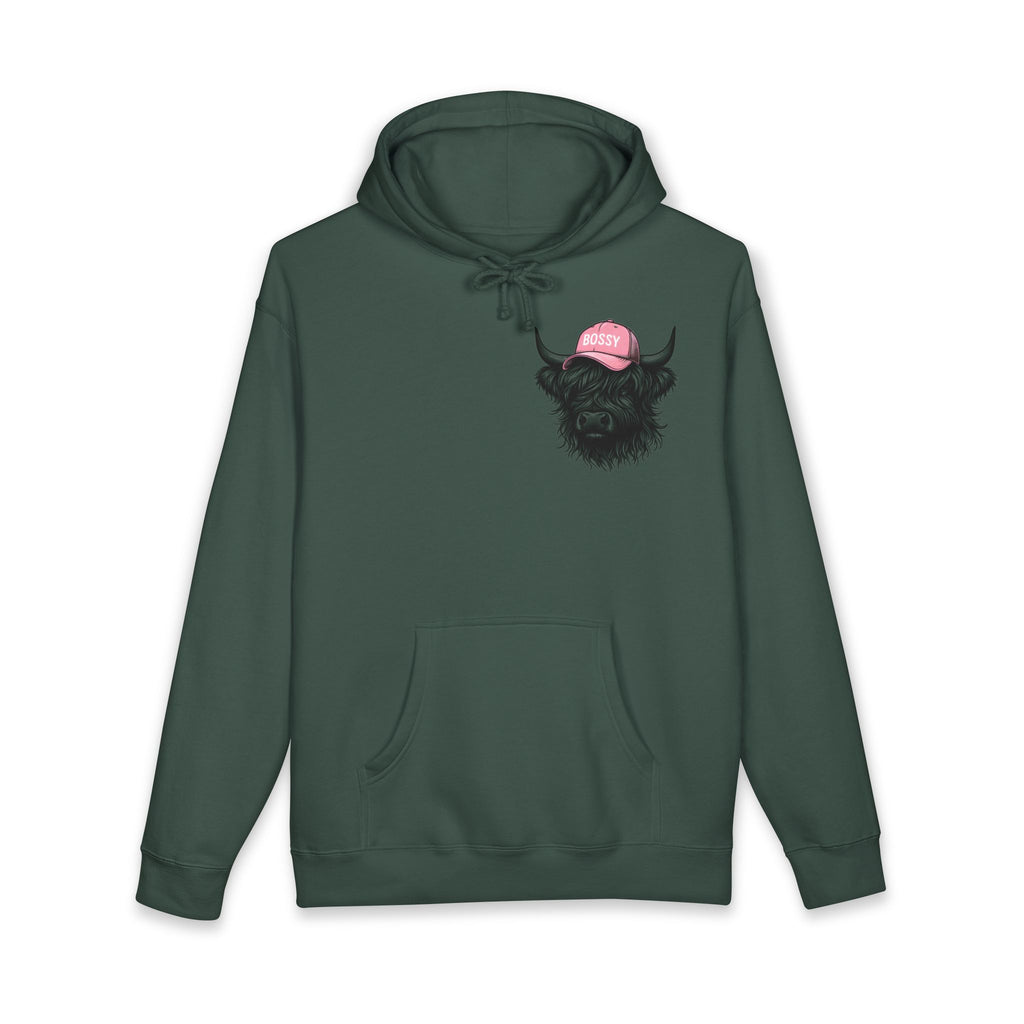 Bossy Heffa Hoodie — "I’m Her Heffa Just Ask Me" Highland Cow Pullover