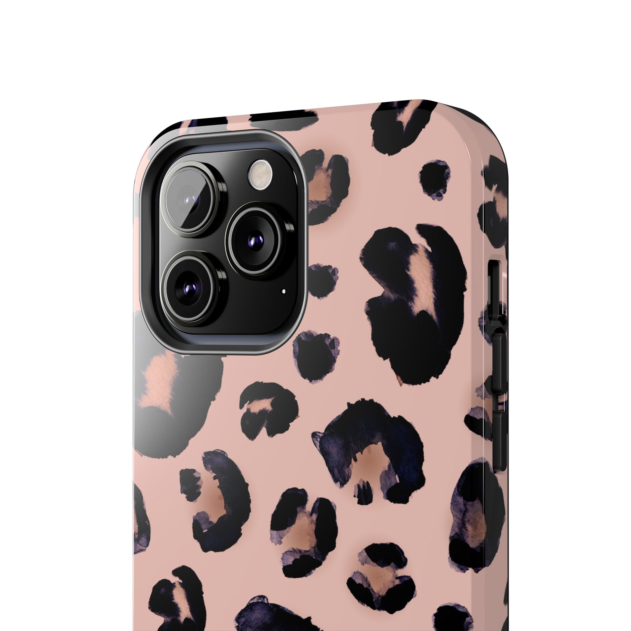 Leopard Print Tough Phone Case — Pink Animal Print Protective Cover