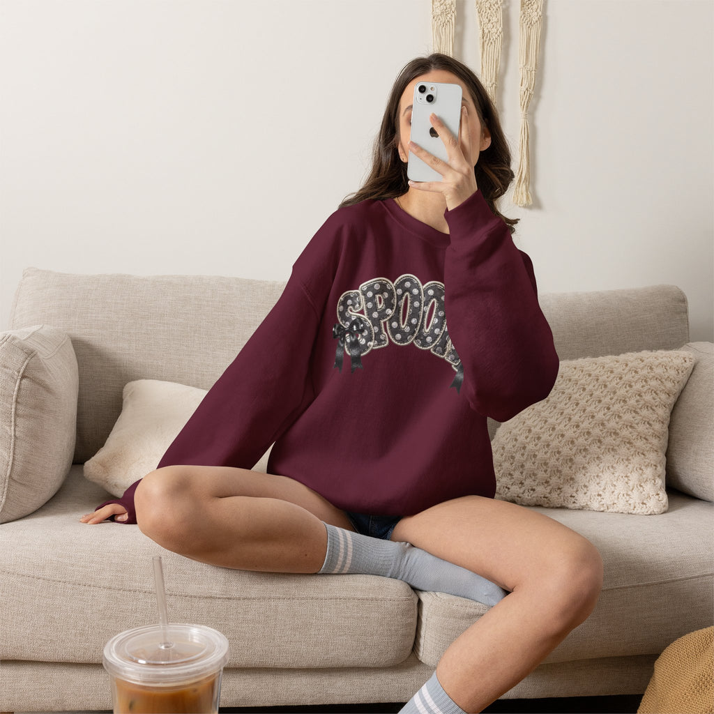 Spooky Floral 'SPOOKY' Crewneck Sweatshirt