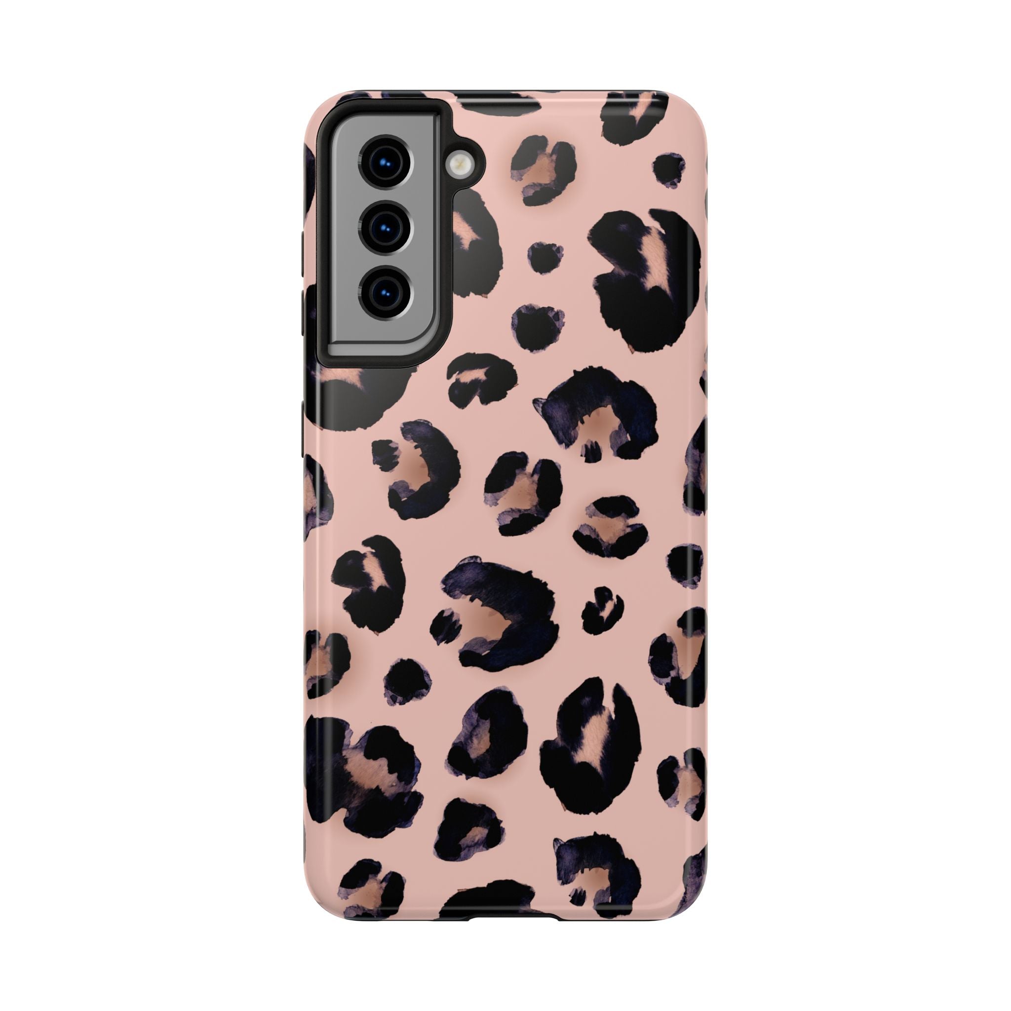 Leopard Print Tough Phone Case — Pink Animal Print Protective Cover