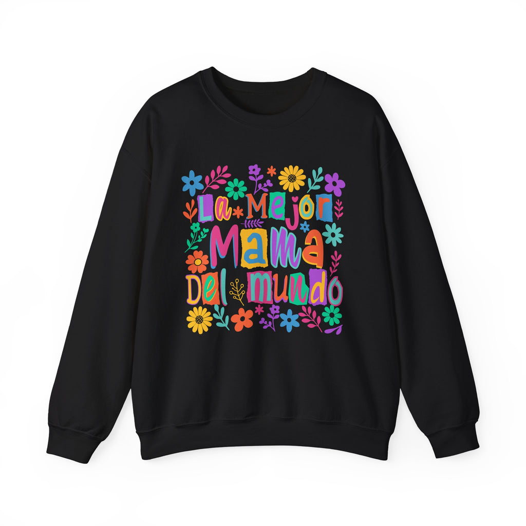 Sweatshirt — La Mejor Mamá del Mundo Floral Mother's Day Crewneck